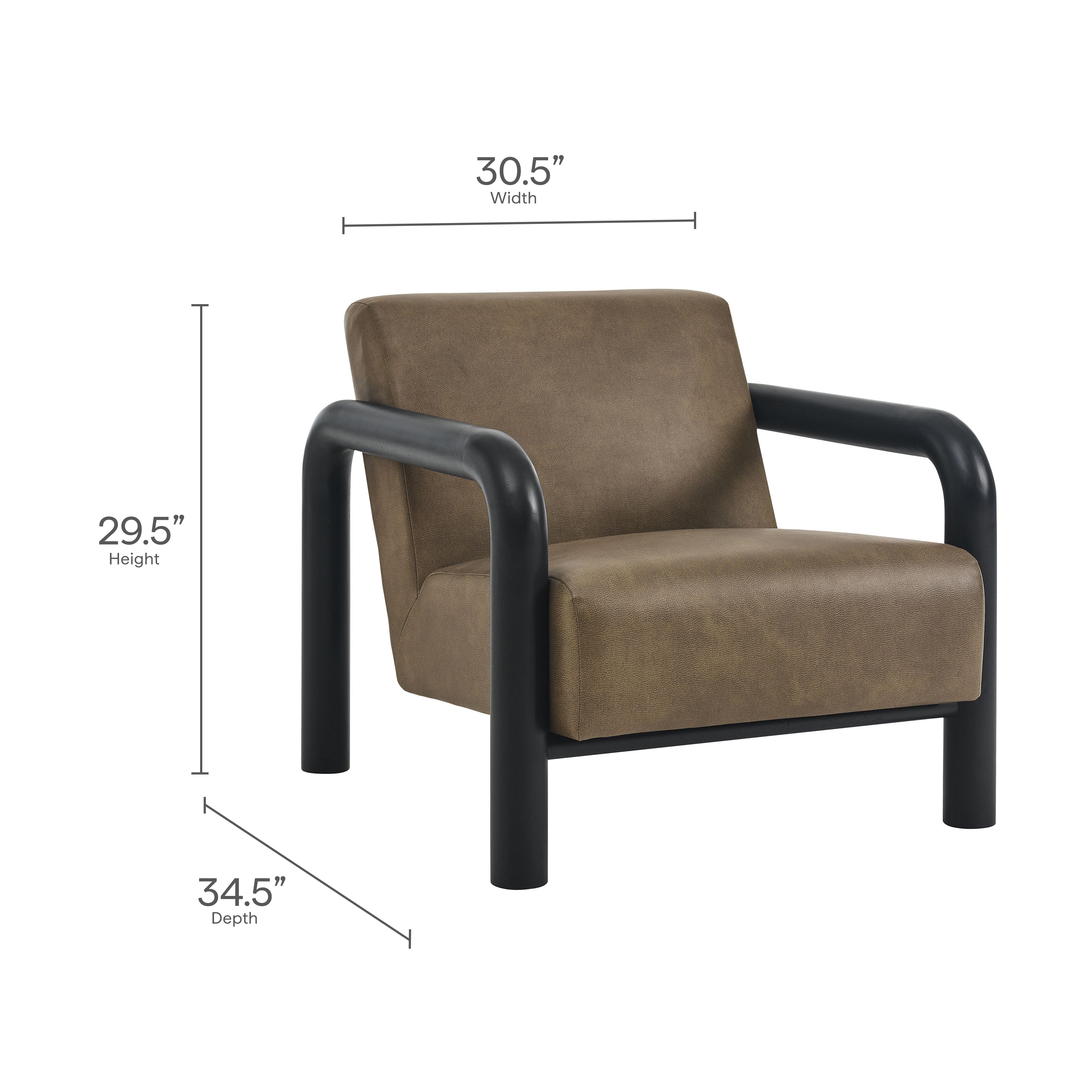 Sereno Vegan Leather Accent Chair by Modway - Best Buy Furniture