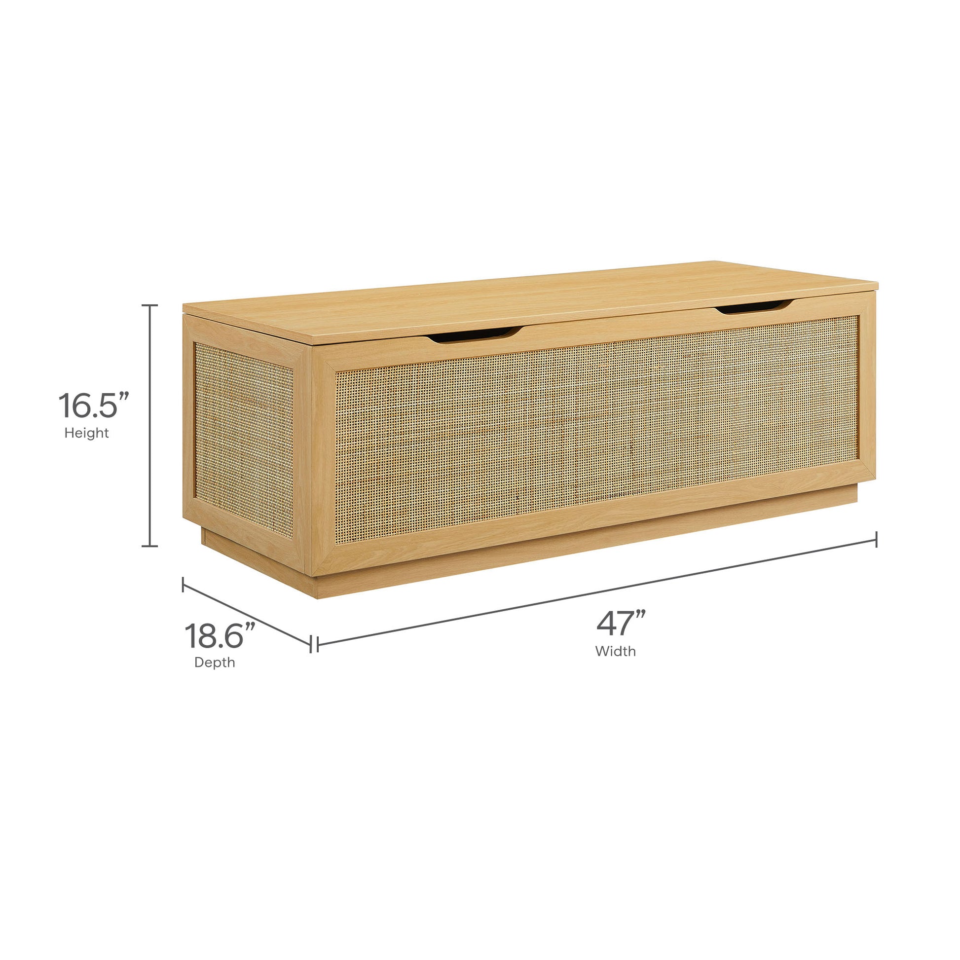 Soma 47" Rattan Storage Bench by Modway - Best Buy Furniture