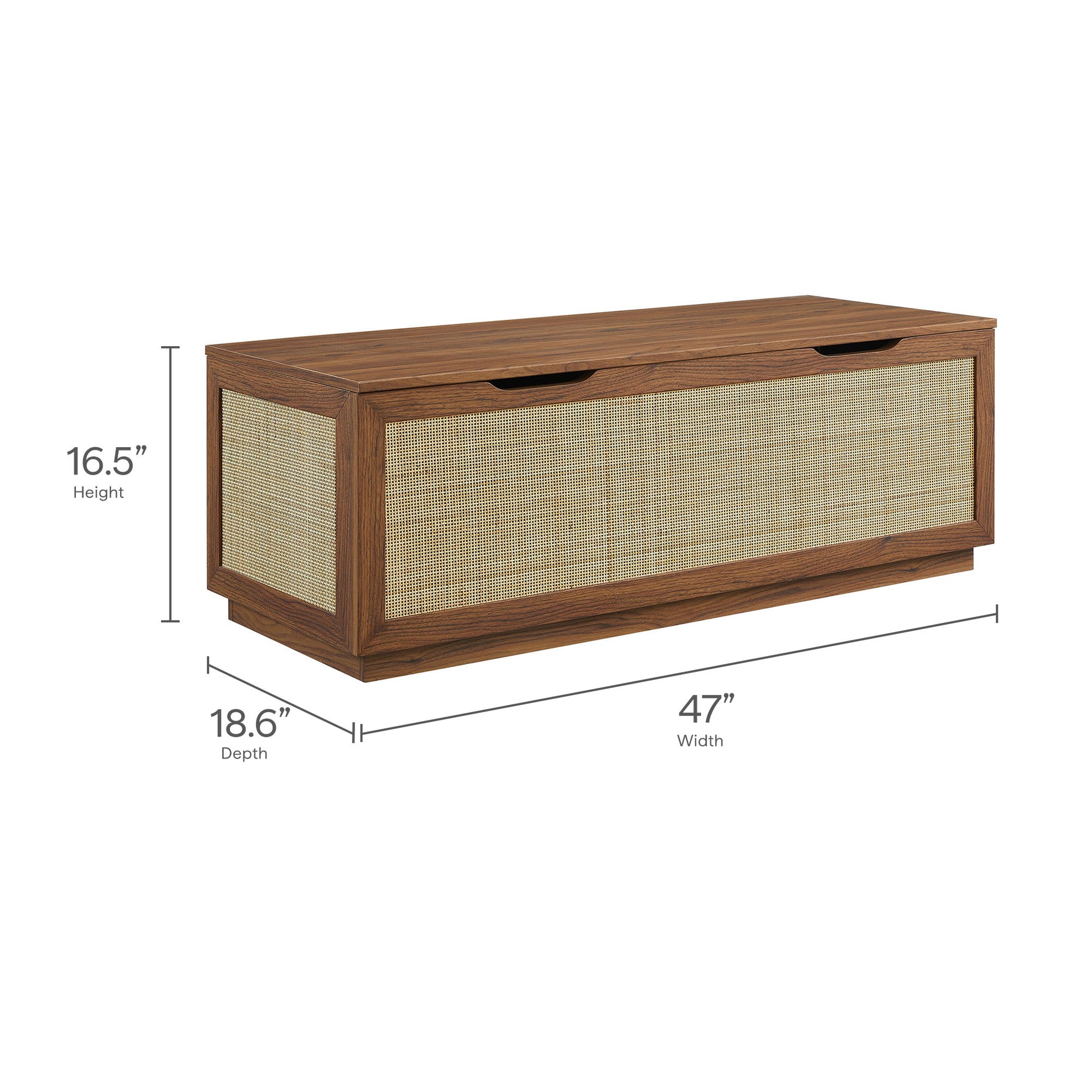 Soma 47" Rattan Storage Bench by Modway - Best Buy Furniture