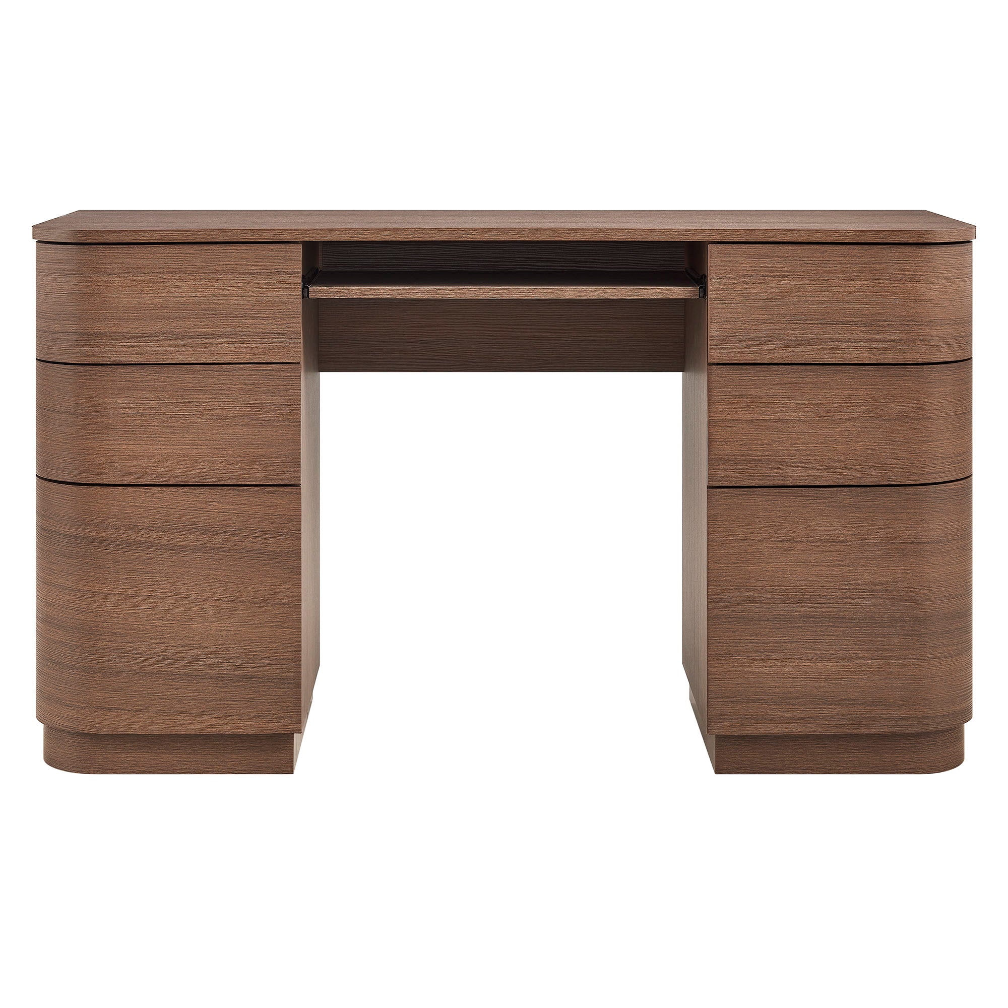 Mirae 55" 6-Drawer Curved Office Desk by Modway - Best Buy Furniture