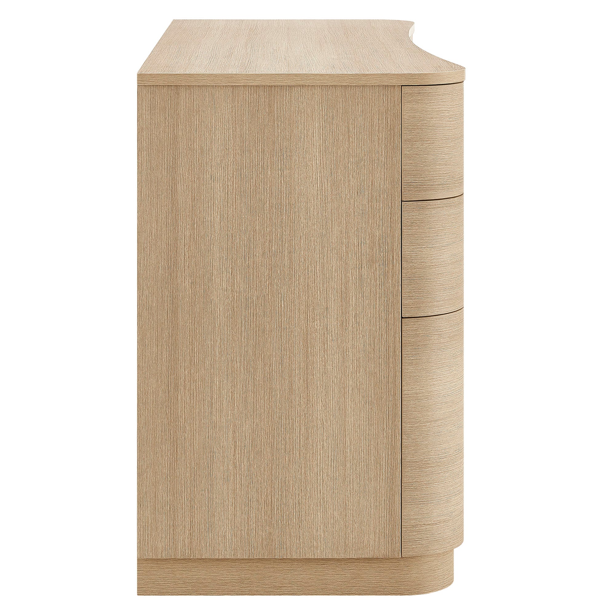 Mirae 55" 6-Drawer Curved Office Desk by Modway - Best Buy Furniture