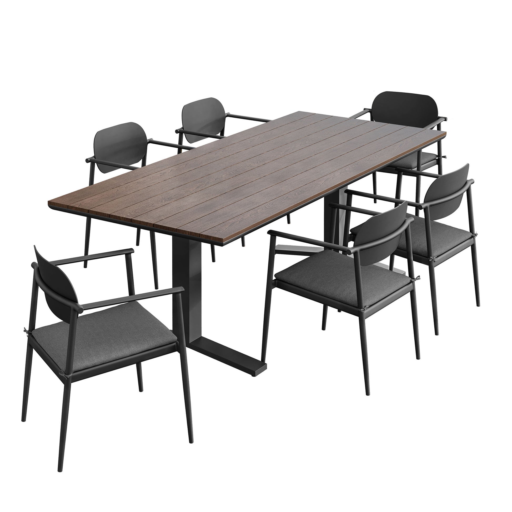 Aeris 7-Piece Outdoor Patio Aluminum Dining Set by Modway - Best Buy Furniture