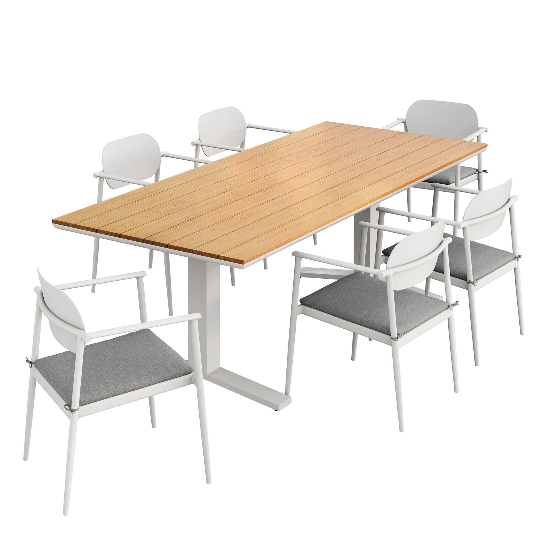 Aeris 7-Piece Outdoor Patio Aluminum Dining Set by Modway - Best Buy Furniture