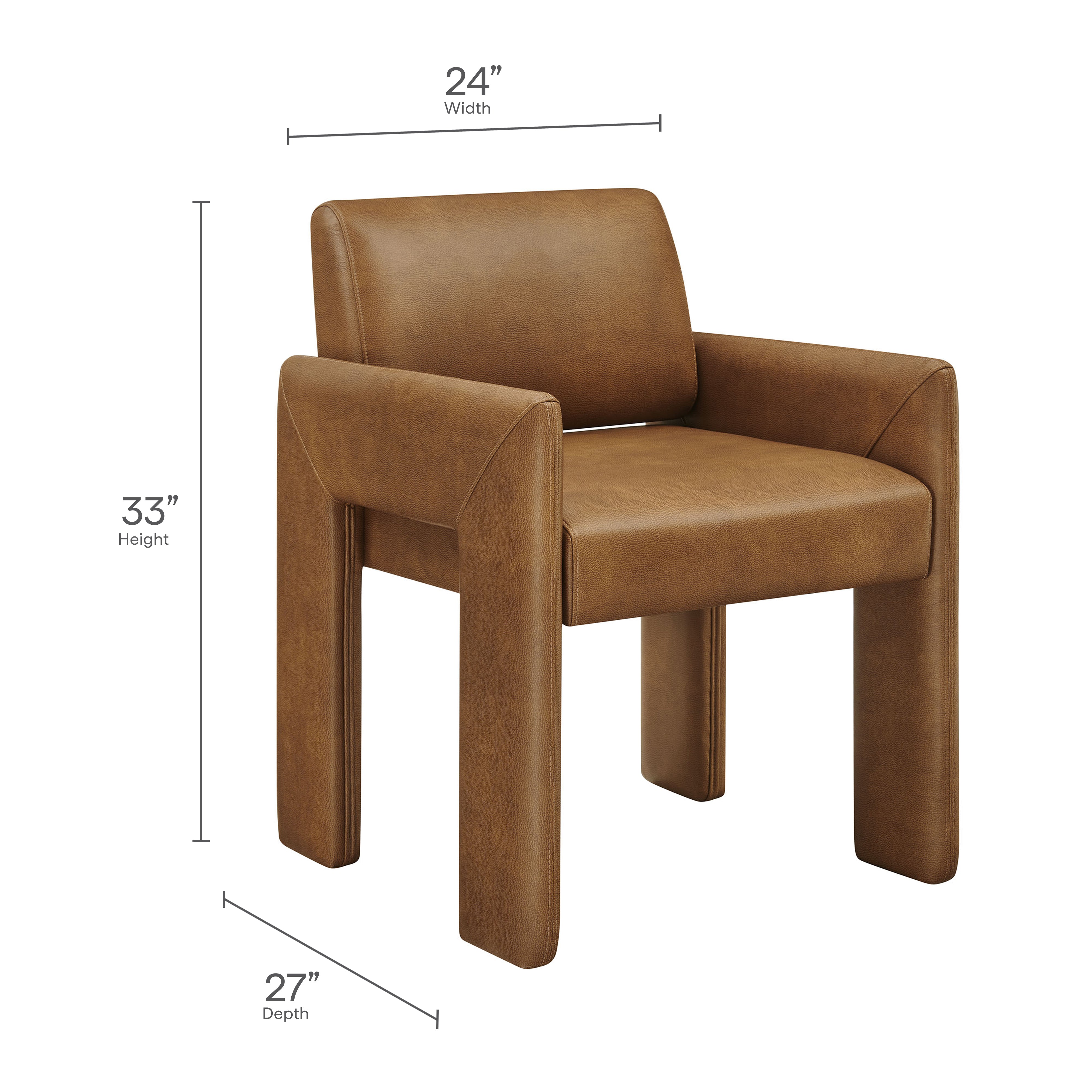 Daven Vegan Leather Dining Armchair by Modway - Best Buy Furniture