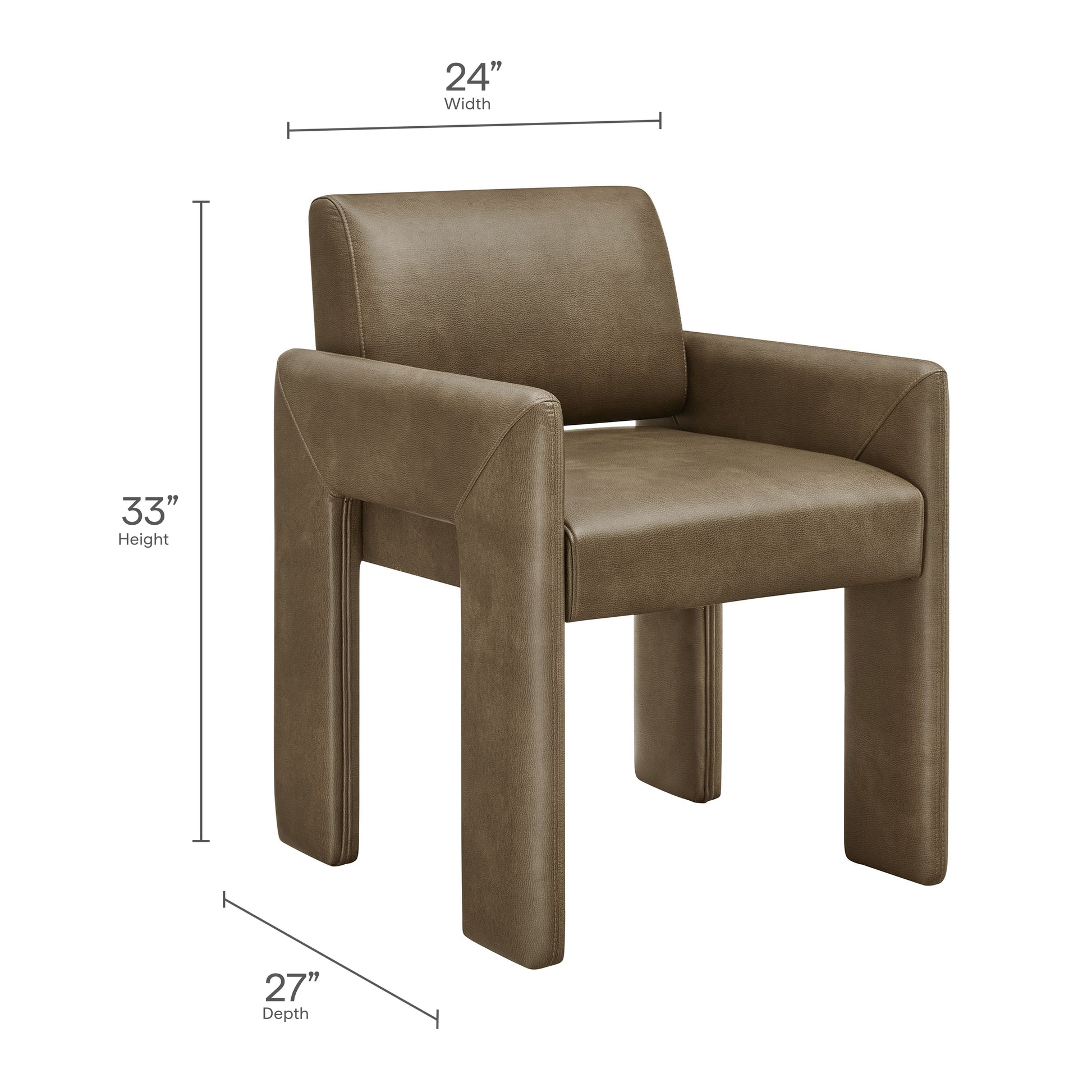 Daven Vegan Leather Dining Armchair by Modway - Best Buy Furniture