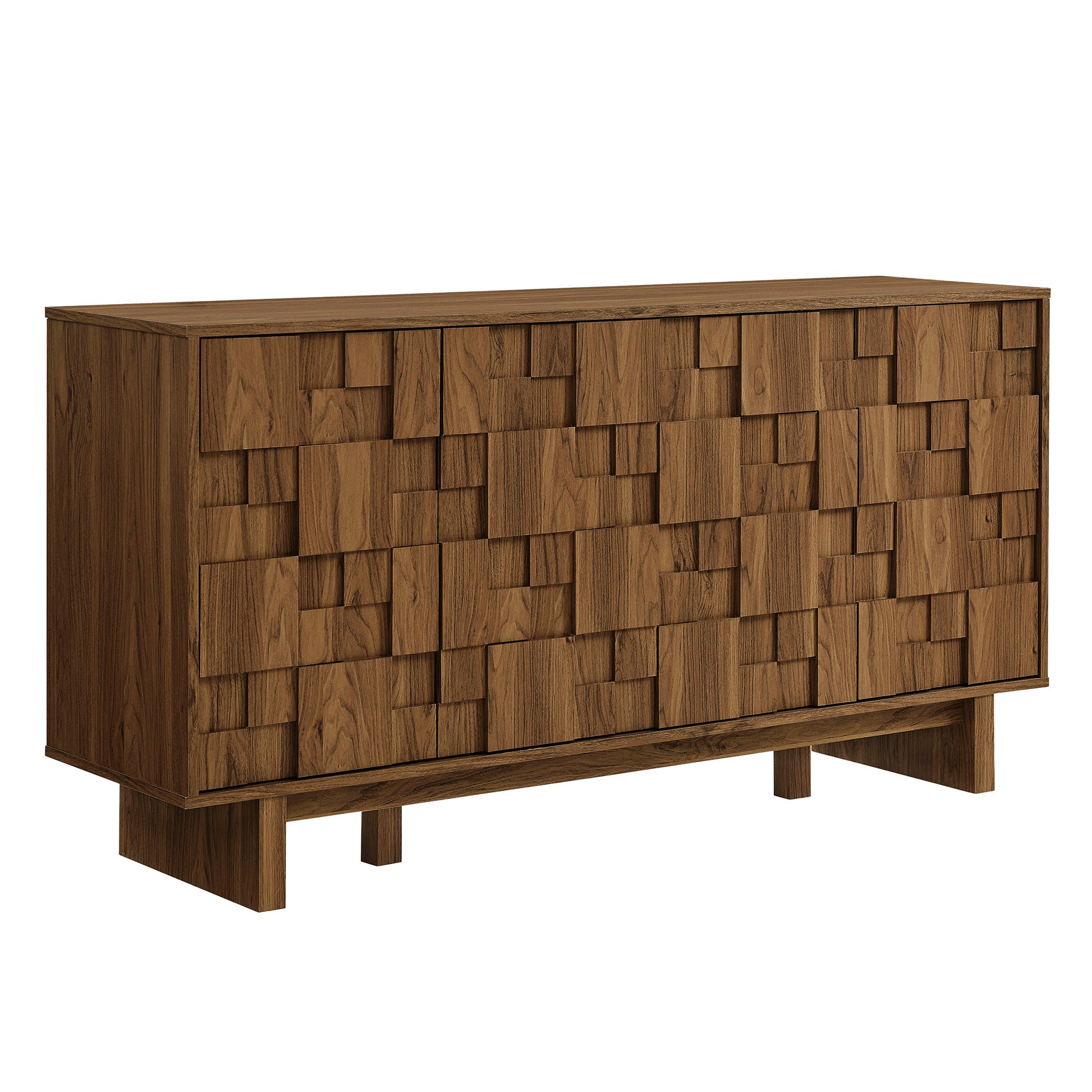 Owen 59 Inch 4 Door Geometric Sideboard by Modway - Best Buy Furniture