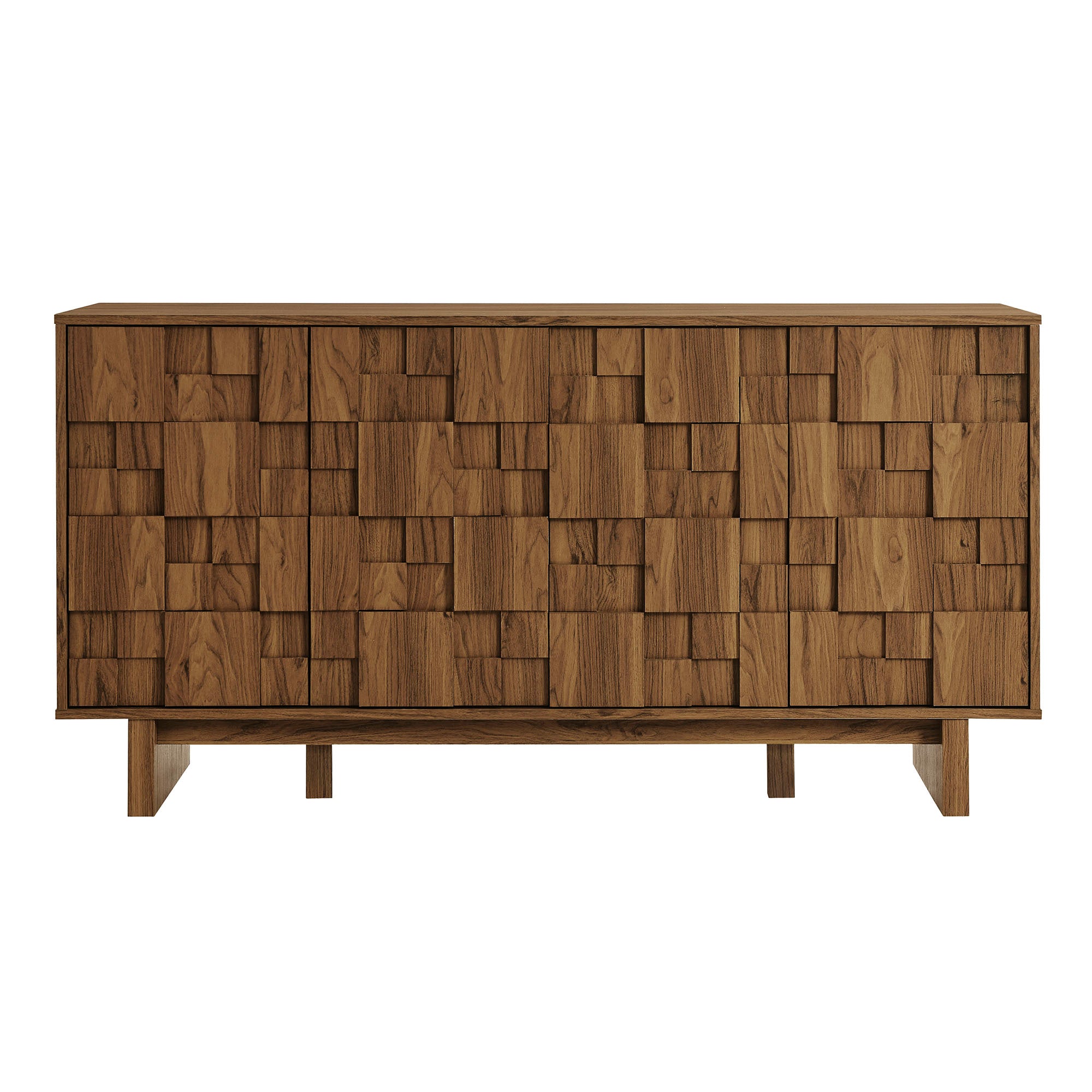 Owen 59 Inch 4 Door Geometric Sideboard by Modway - Best Buy Furniture