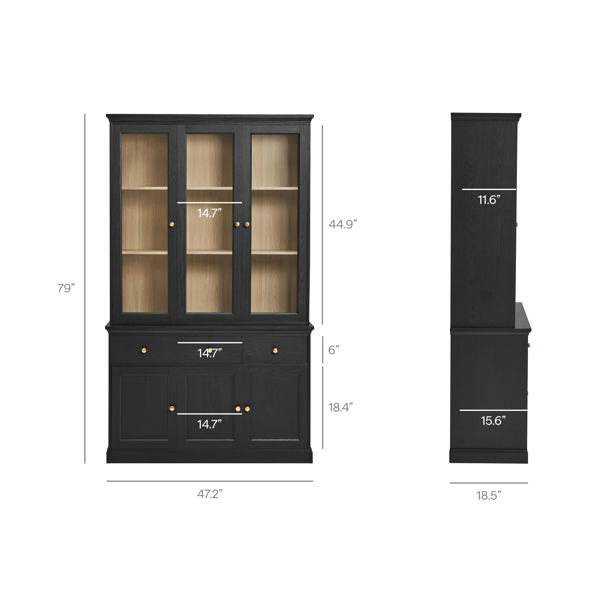 Amara 79 Inch Large Storage Display Cabinet by Modway