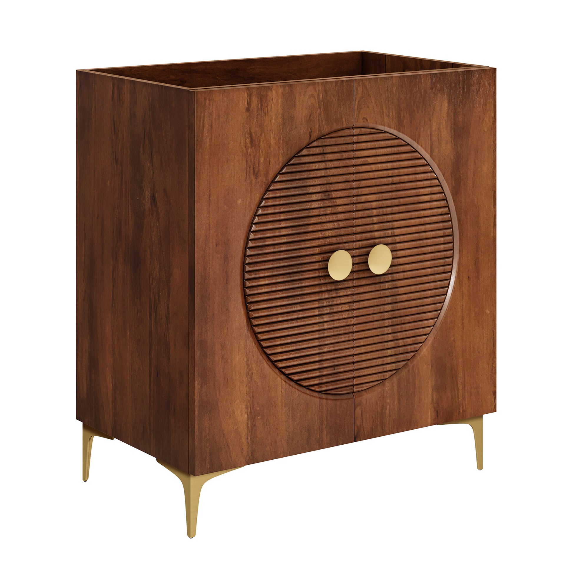 Vernon 30" Fluted Wood Vanity Cabinet Without Sink by Modway - Best Buy Furniture