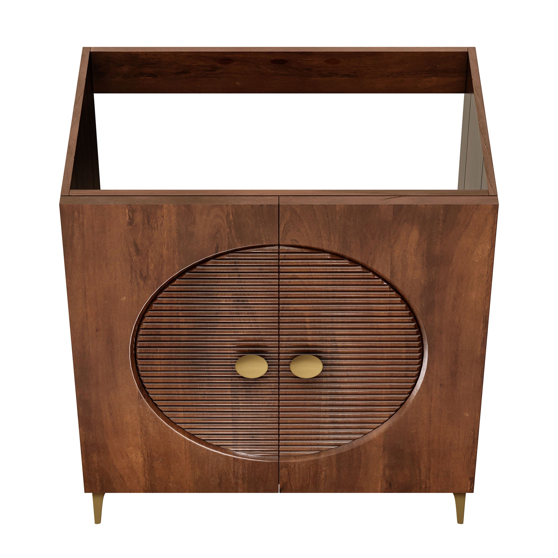 Vernon 30" Fluted Wood Vanity Cabinet Without Sink by Modway - Best Buy Furniture