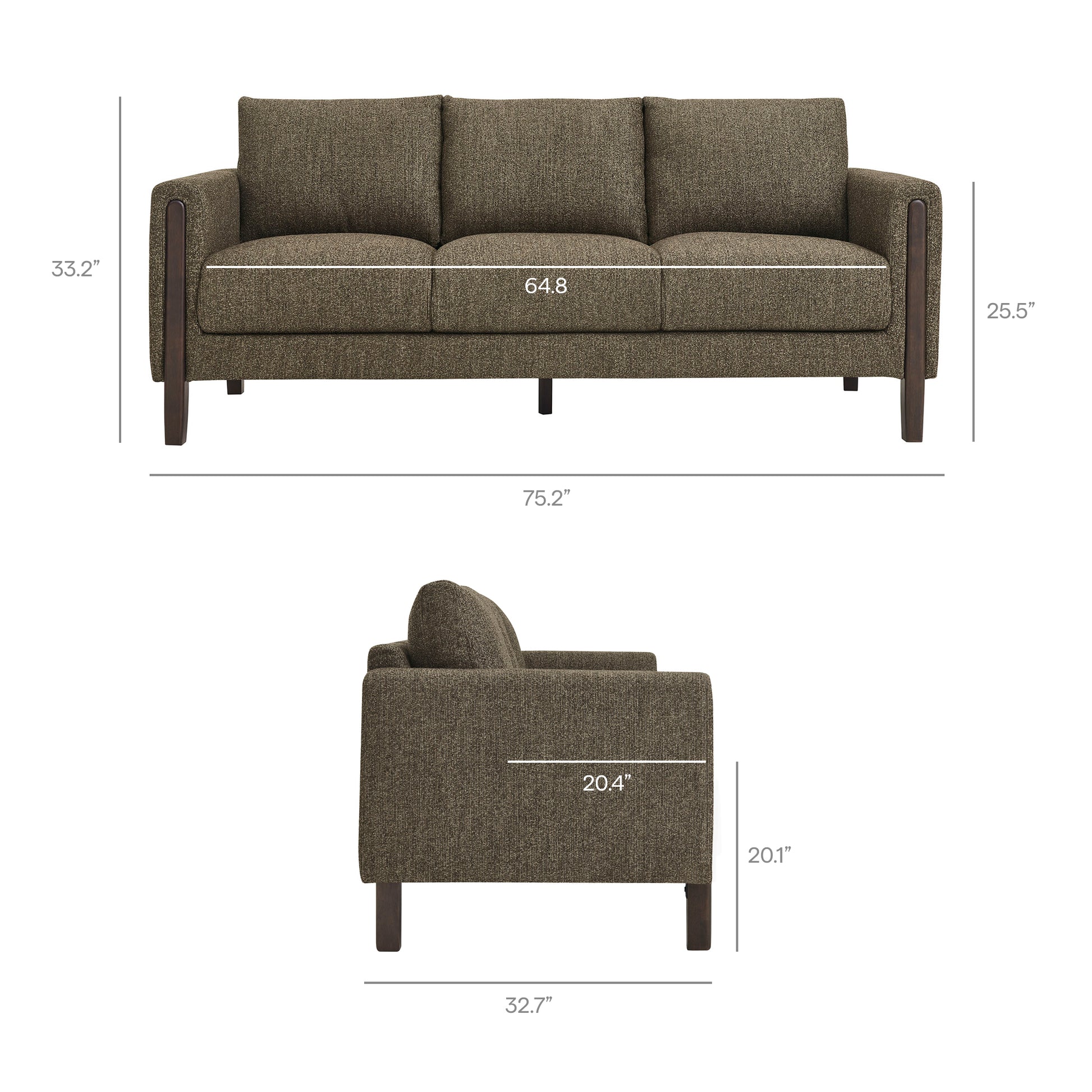 Hawken Boucle Fabric Sofa by Modway - Best Buy Furniture