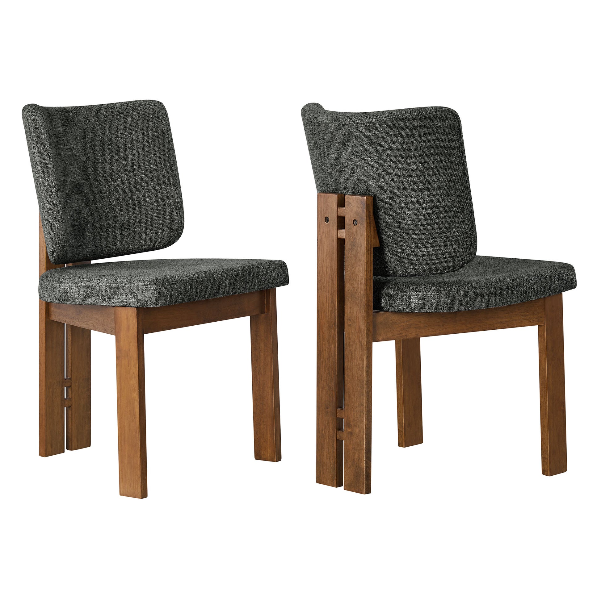 Alba Armless Upholstered Dining Chairs Set Of 2 by Modway - Best Buy Furniture