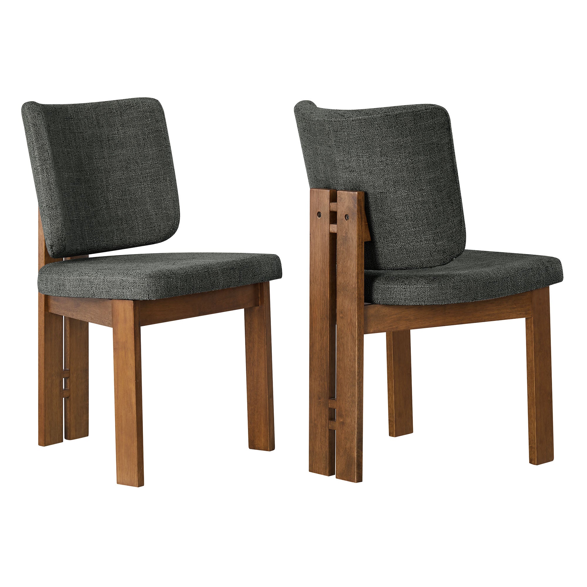Alba Armless Upholstered Dining Chairs Set Of 2 by Modway - Best Buy Furniture