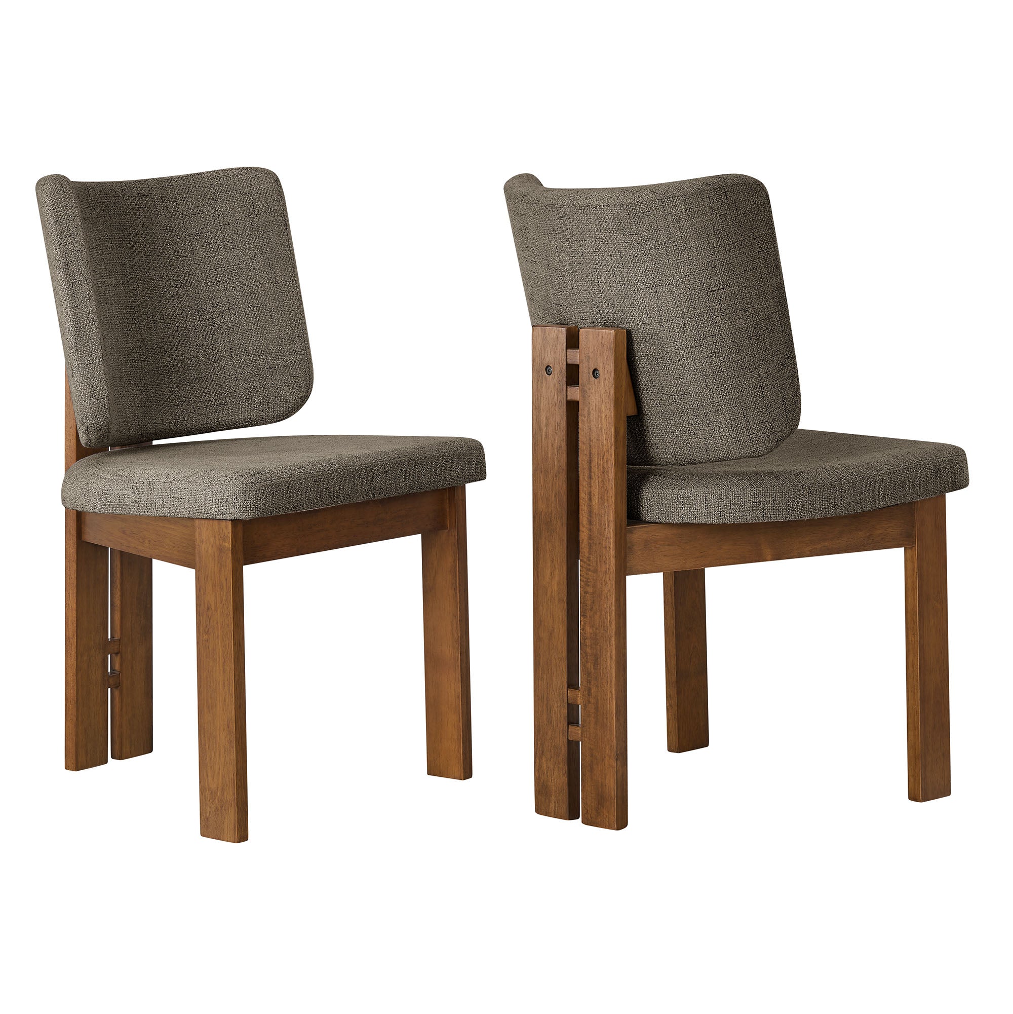 Alba Armless Upholstered Dining Chairs Set Of 2 by Modway