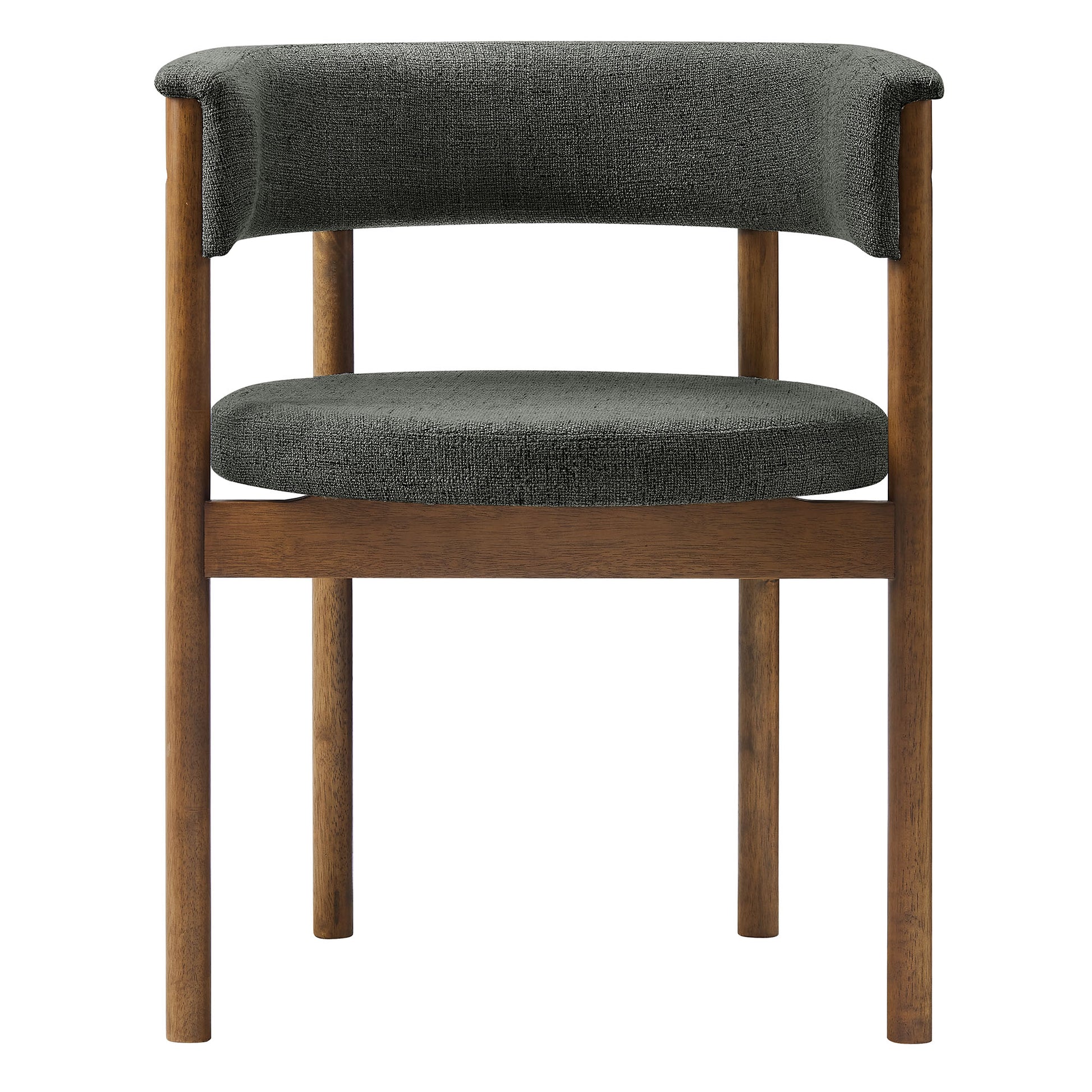 Clea Curved Upholstered Dining Chairs Set Of 2 by Modway - Best Buy Furniture