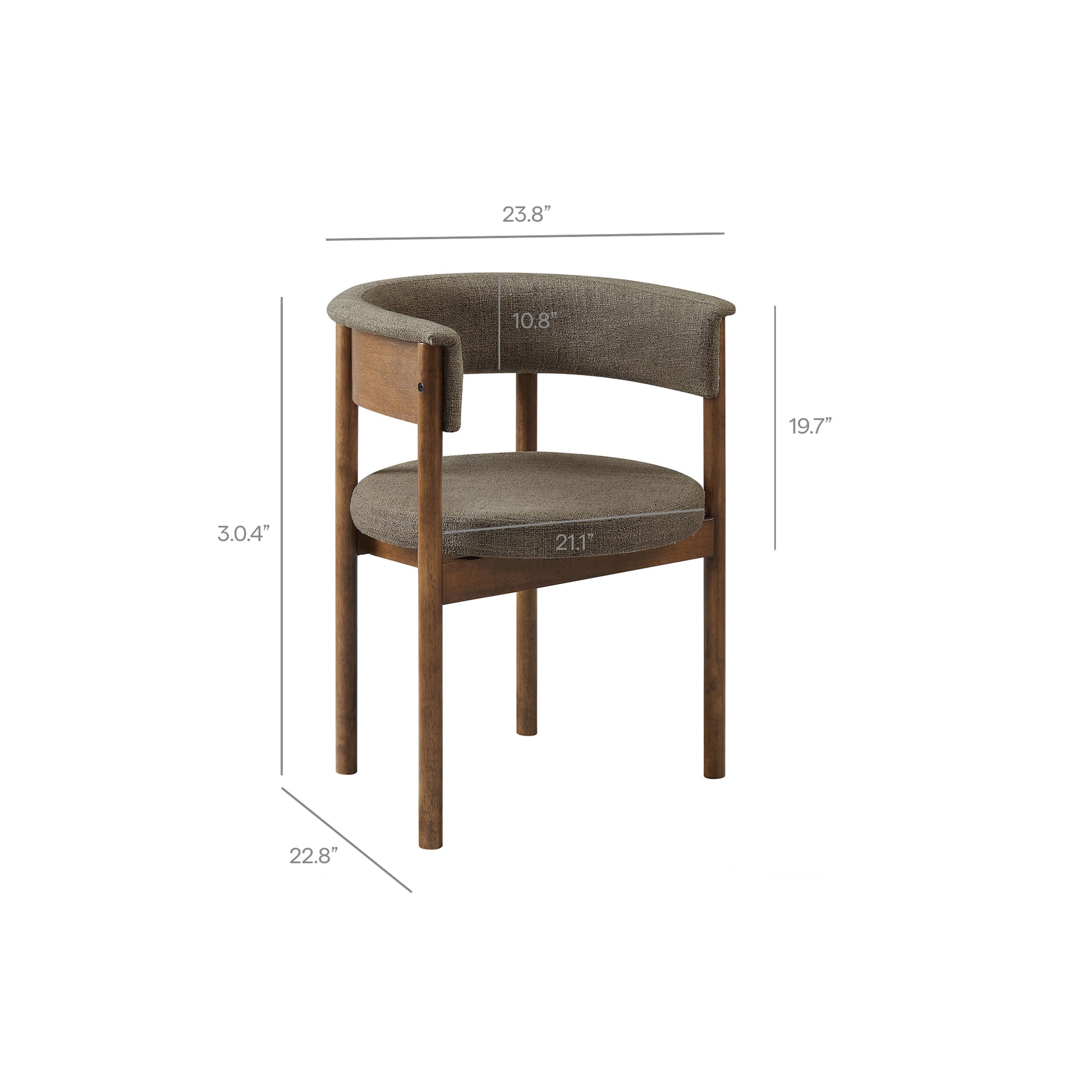 Clea Curved Upholstered Dining Chairs Set Of 2 by Modway - Best Buy Furniture