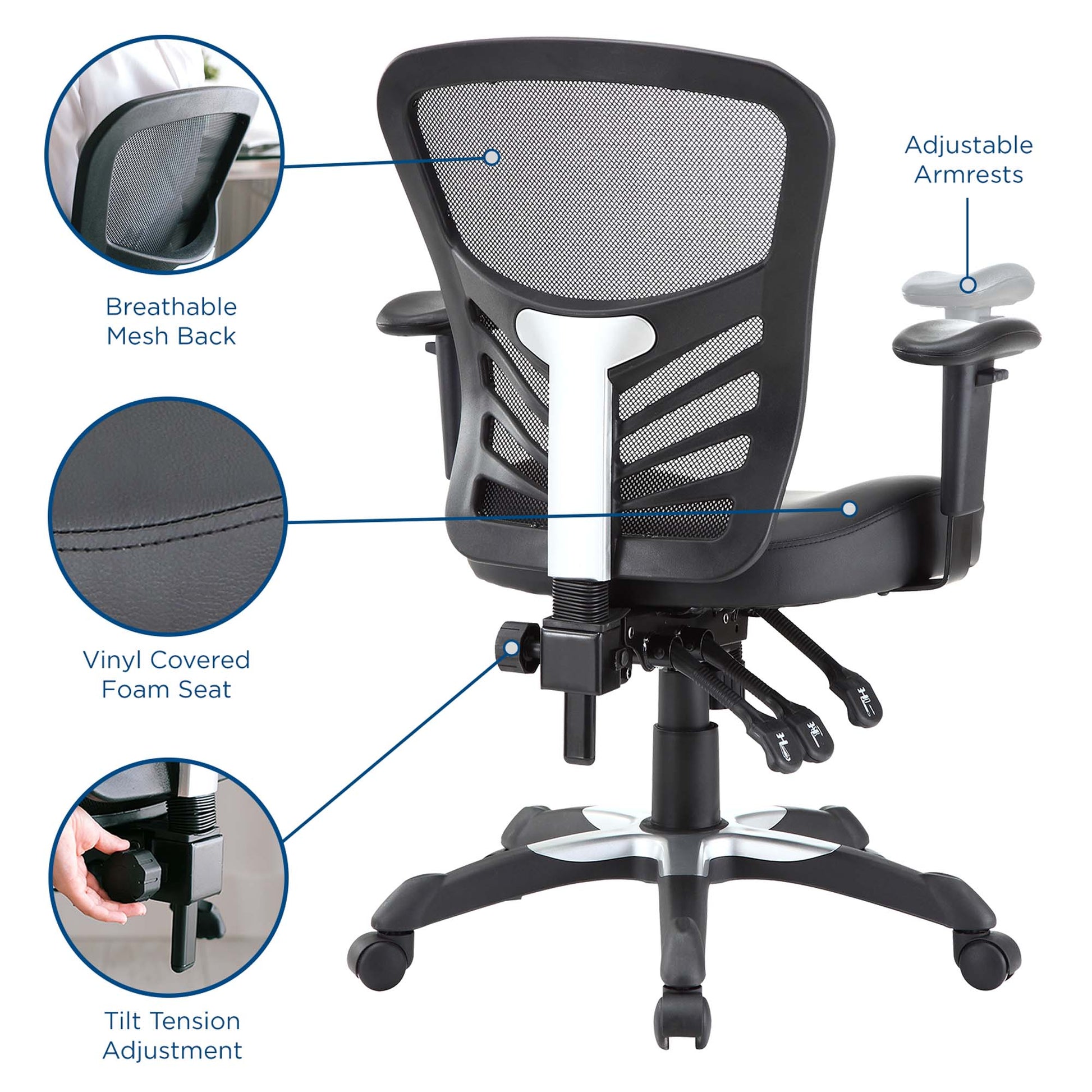 Articulate Vinyl Office Chair by Modway - Best Buy Furniture