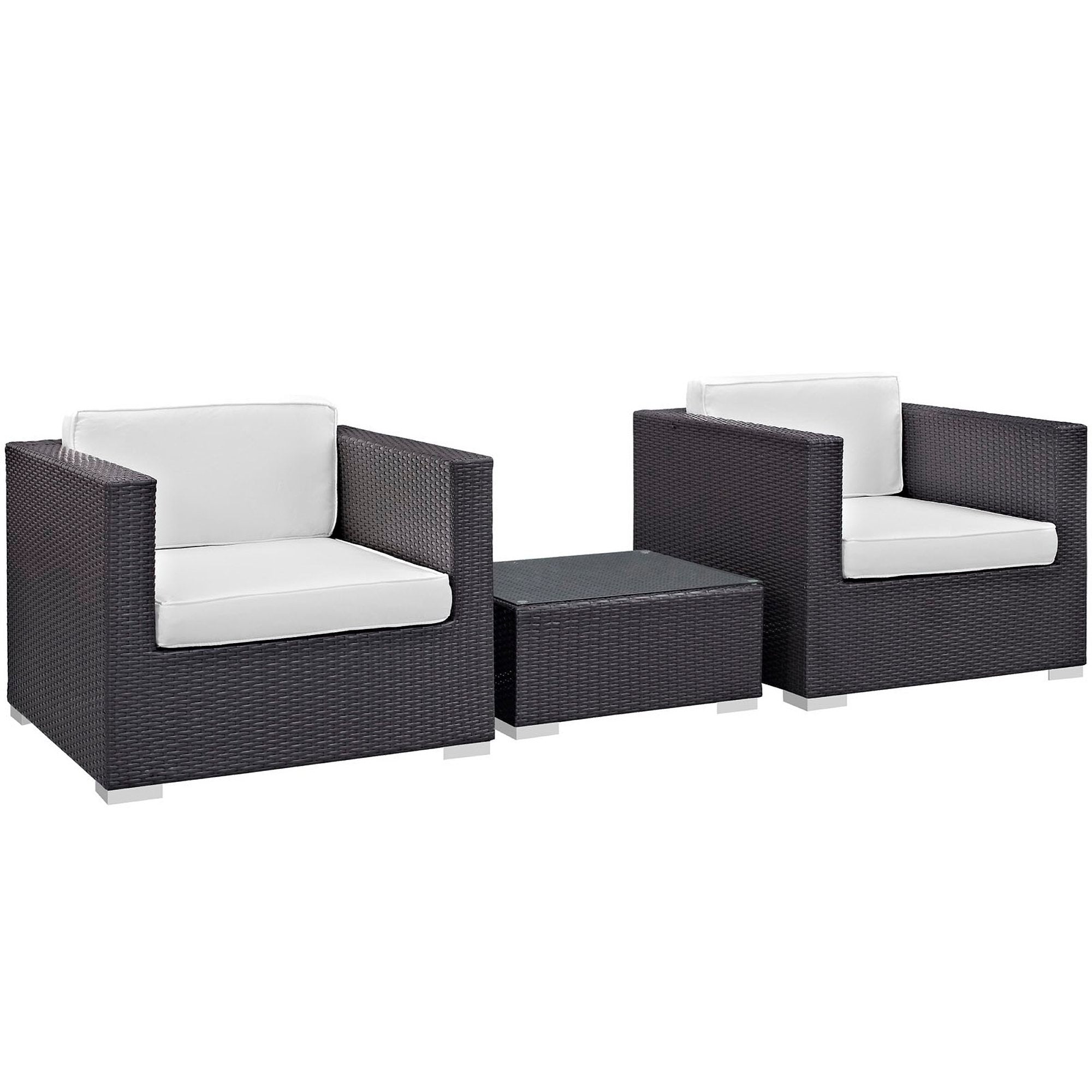 Burrow 3 Piece Outdoor Patio Sofa Set by Modway - Best Buy Furniture