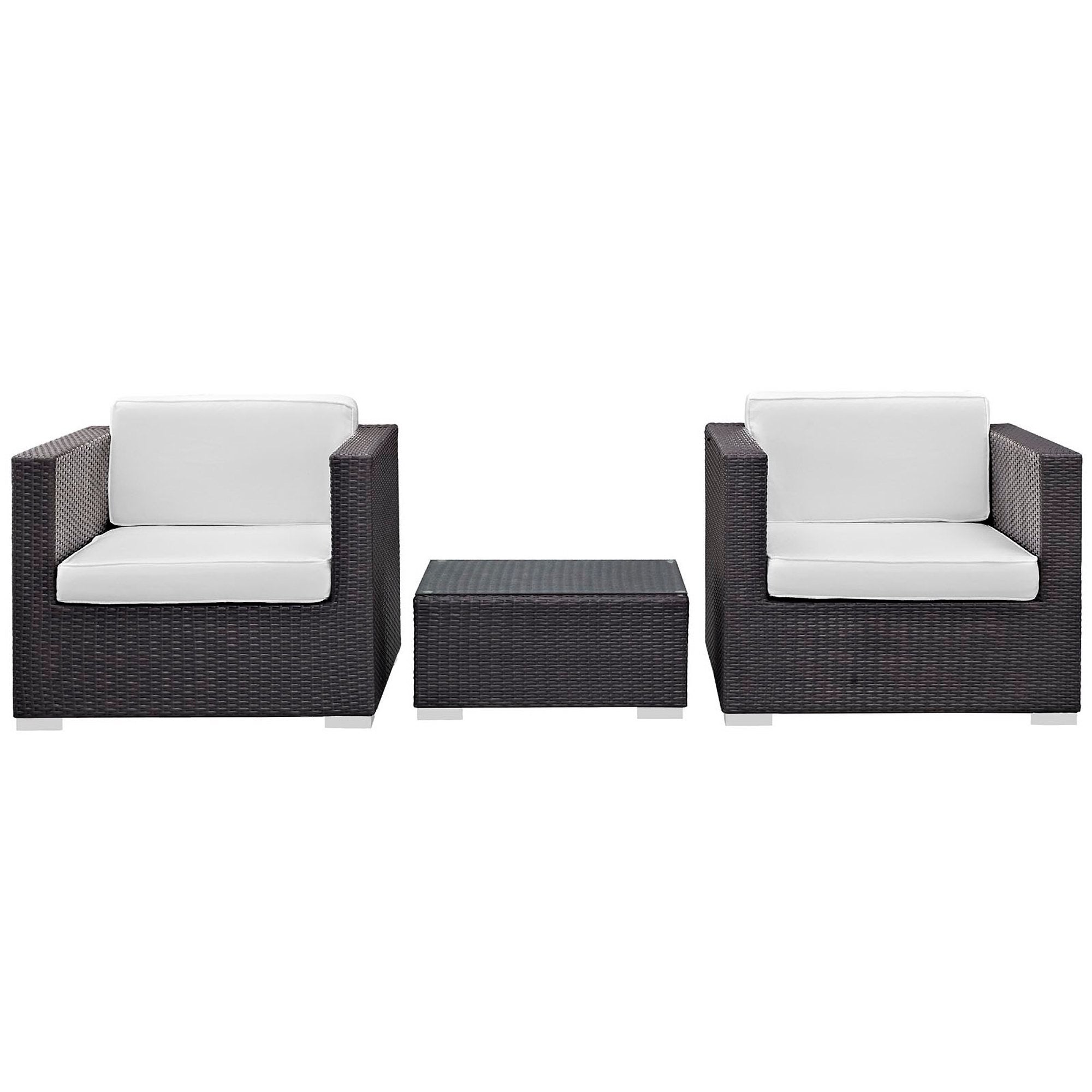 Burrow 3 Piece Outdoor Patio Sofa Set by Modway - Best Buy Furniture