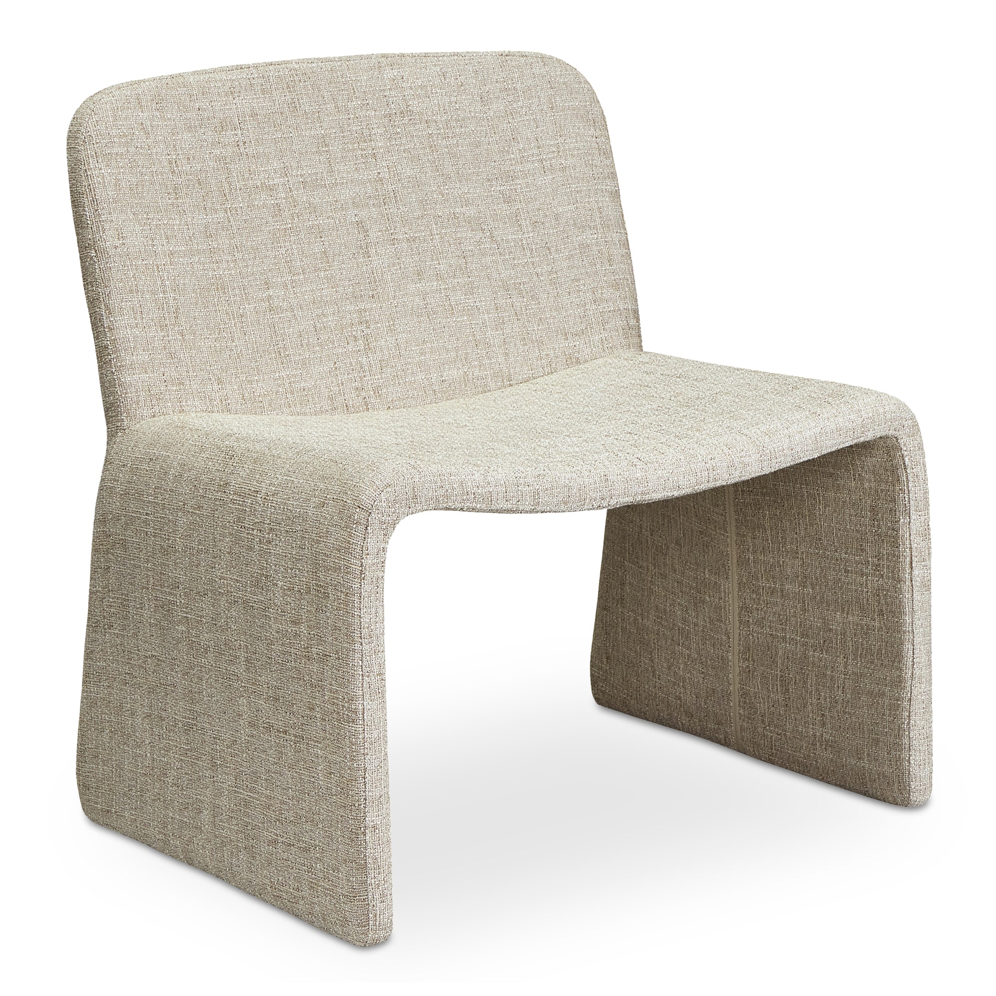 Ella Accent Chair Heather Beige - Moes Home