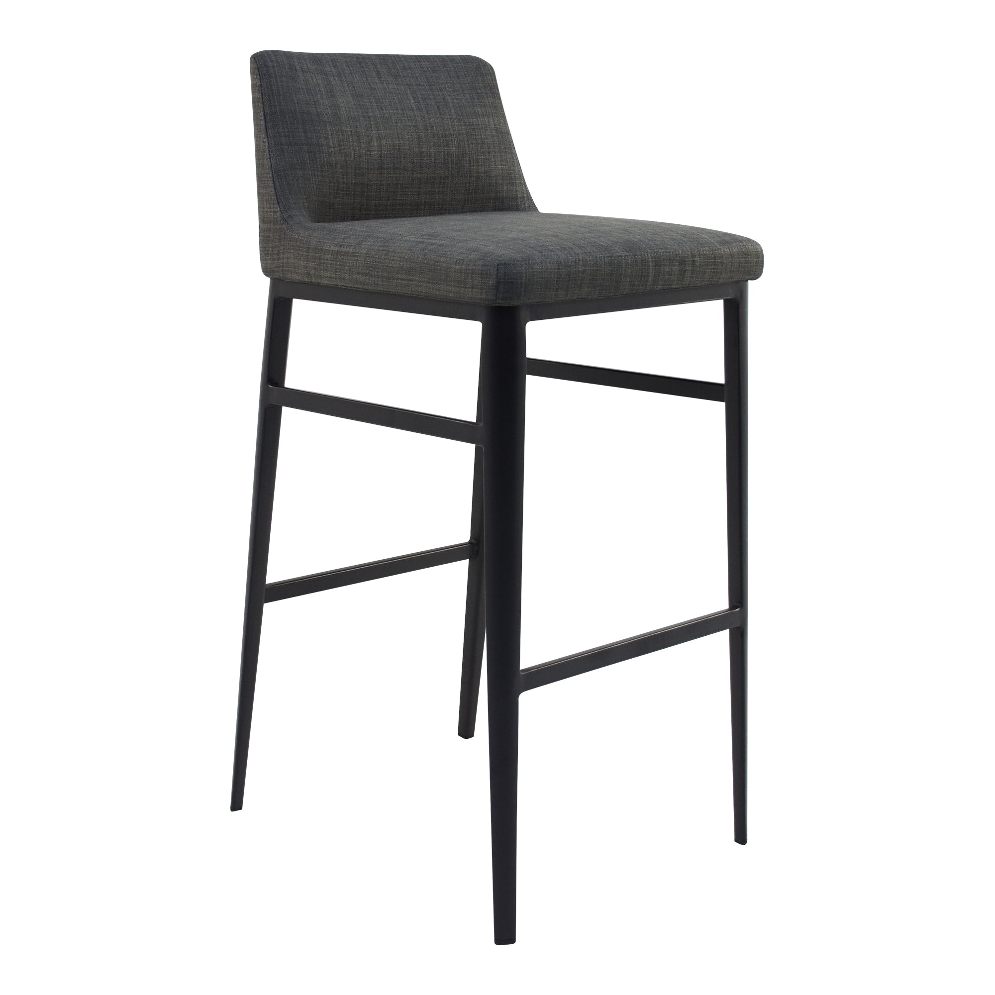 Baron Bar Stool Charcoal Grey - Moes Home