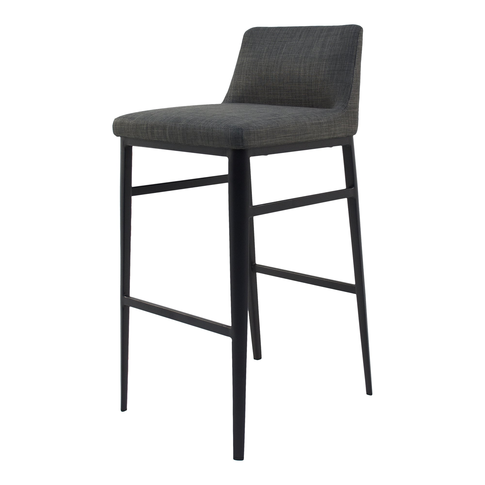 Baron Bar Stool Charcoal Grey - Moes Home