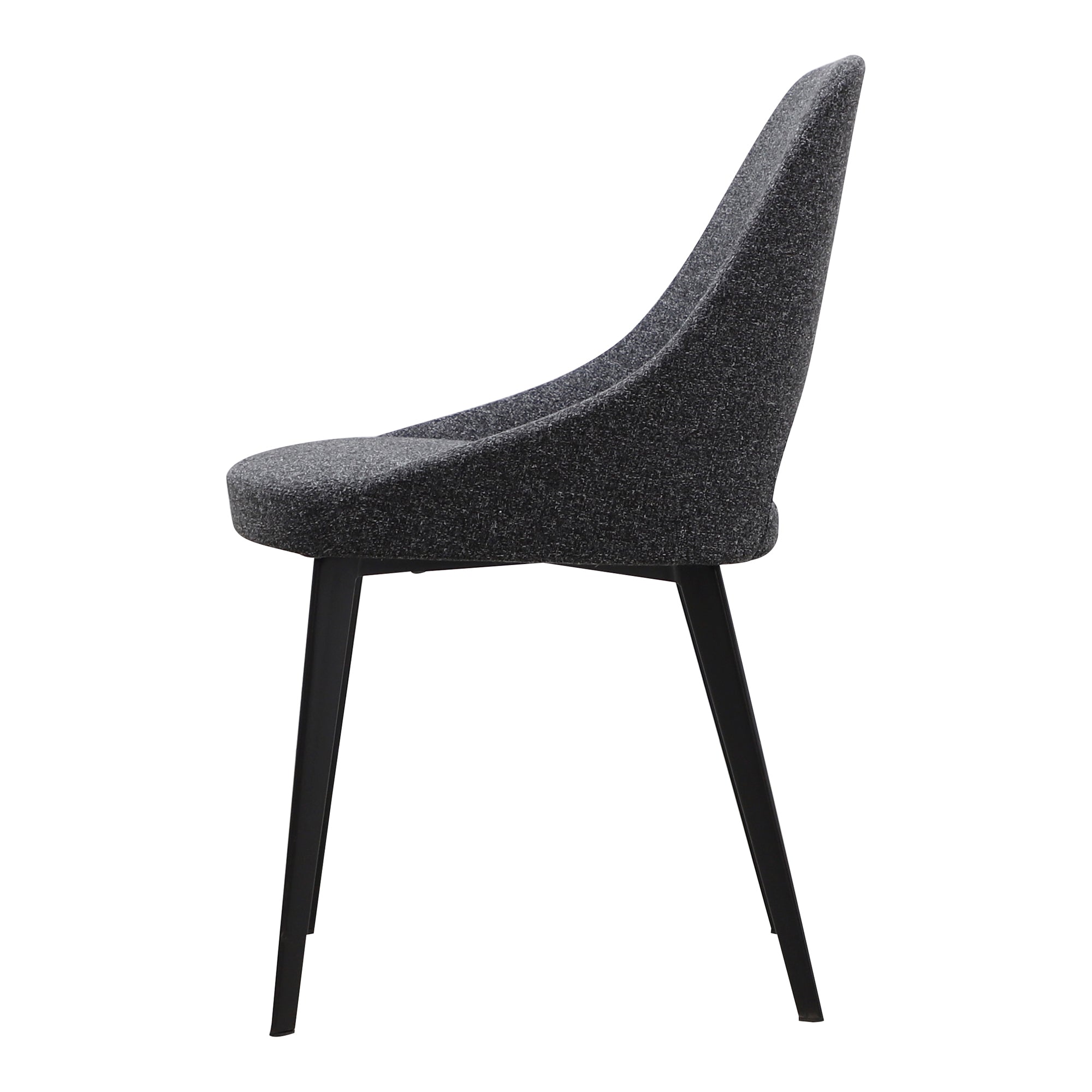 Tizz Dining Chair Dark Grey - Moes Home