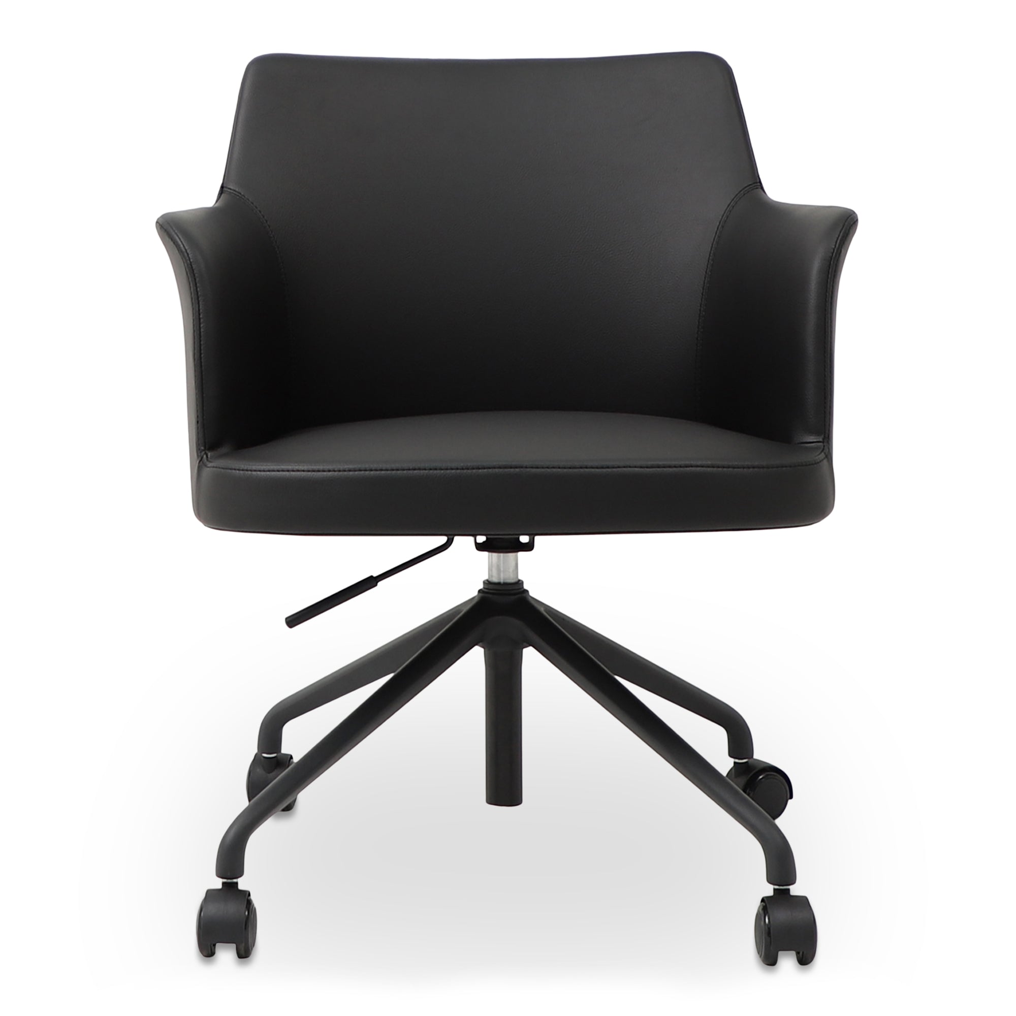 Morris Office Chair PVC Black - Moes Home