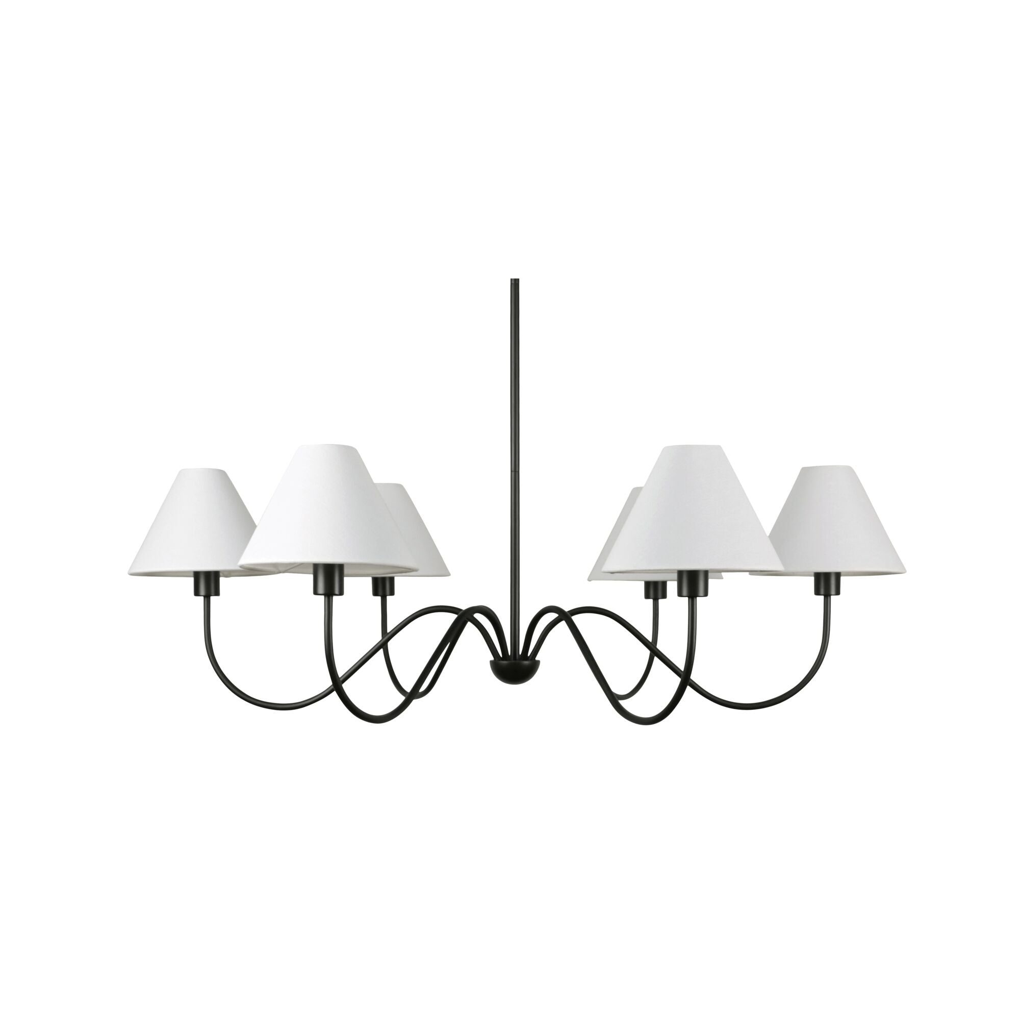 Whitney Chandelier Blackened Bronze - Moes Home