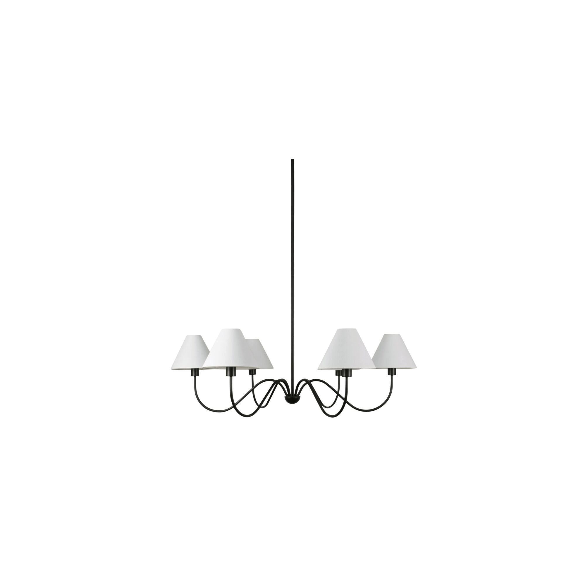 Whitney Chandelier Blackened Bronze - Moes Home