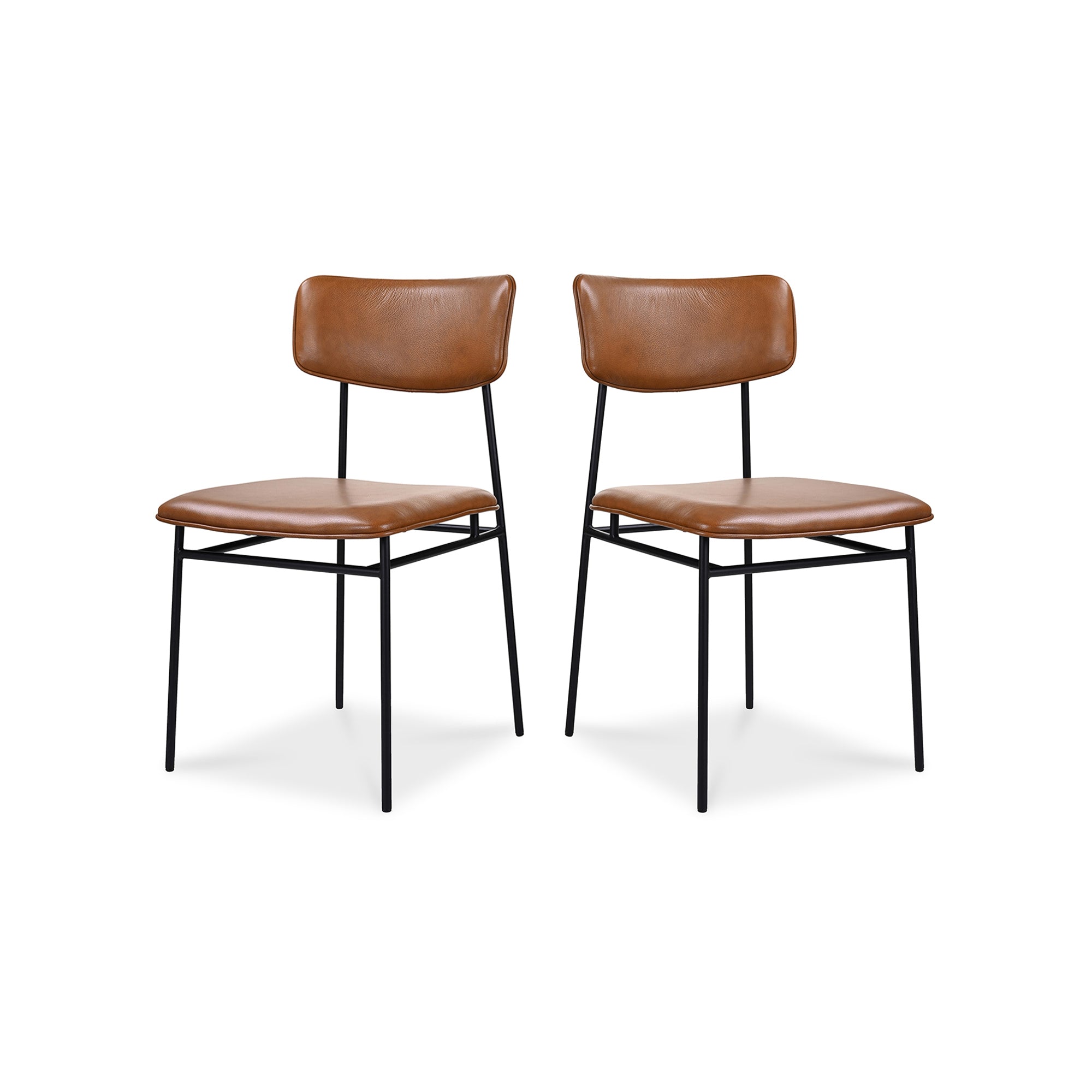 Sailor Dining Chair Brown - Set Of Two - Moes Home