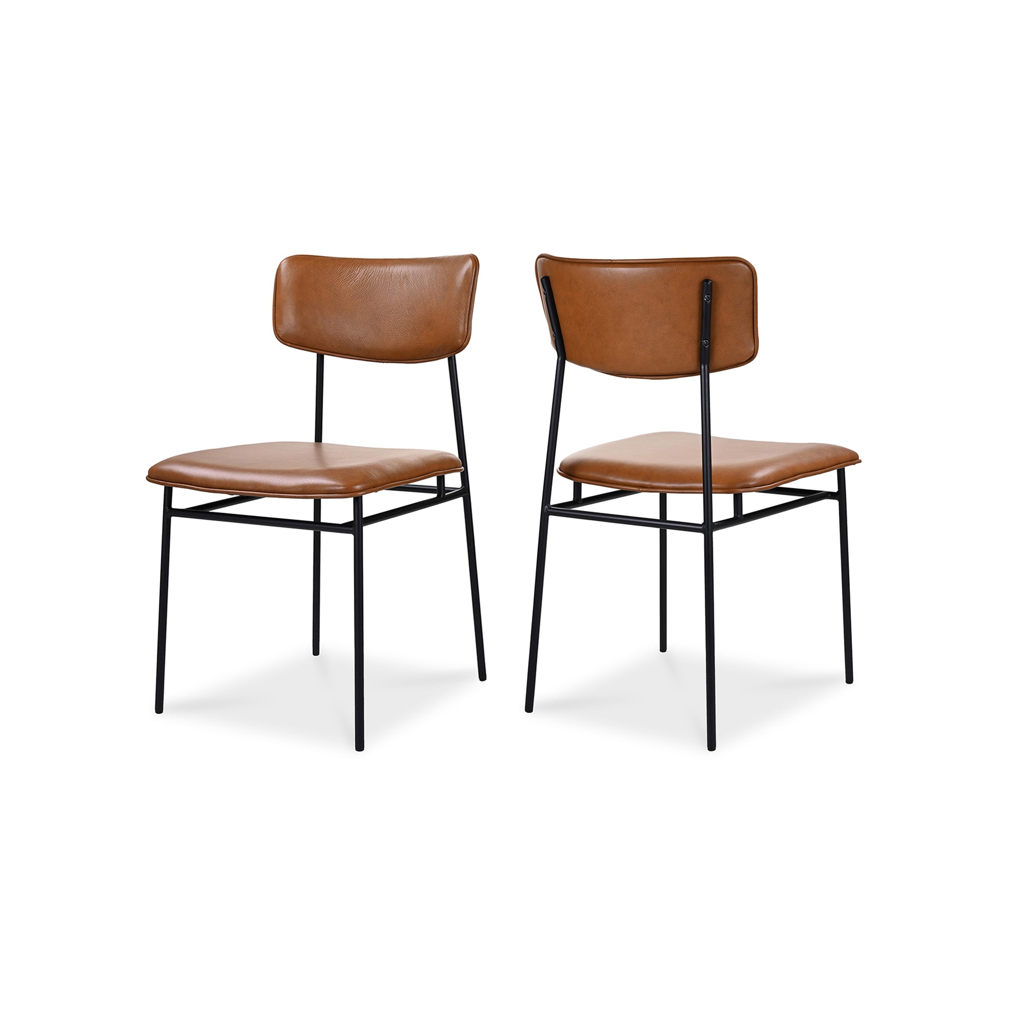 Sailor Dining Chair Brown - Set Of Two - Moes Home