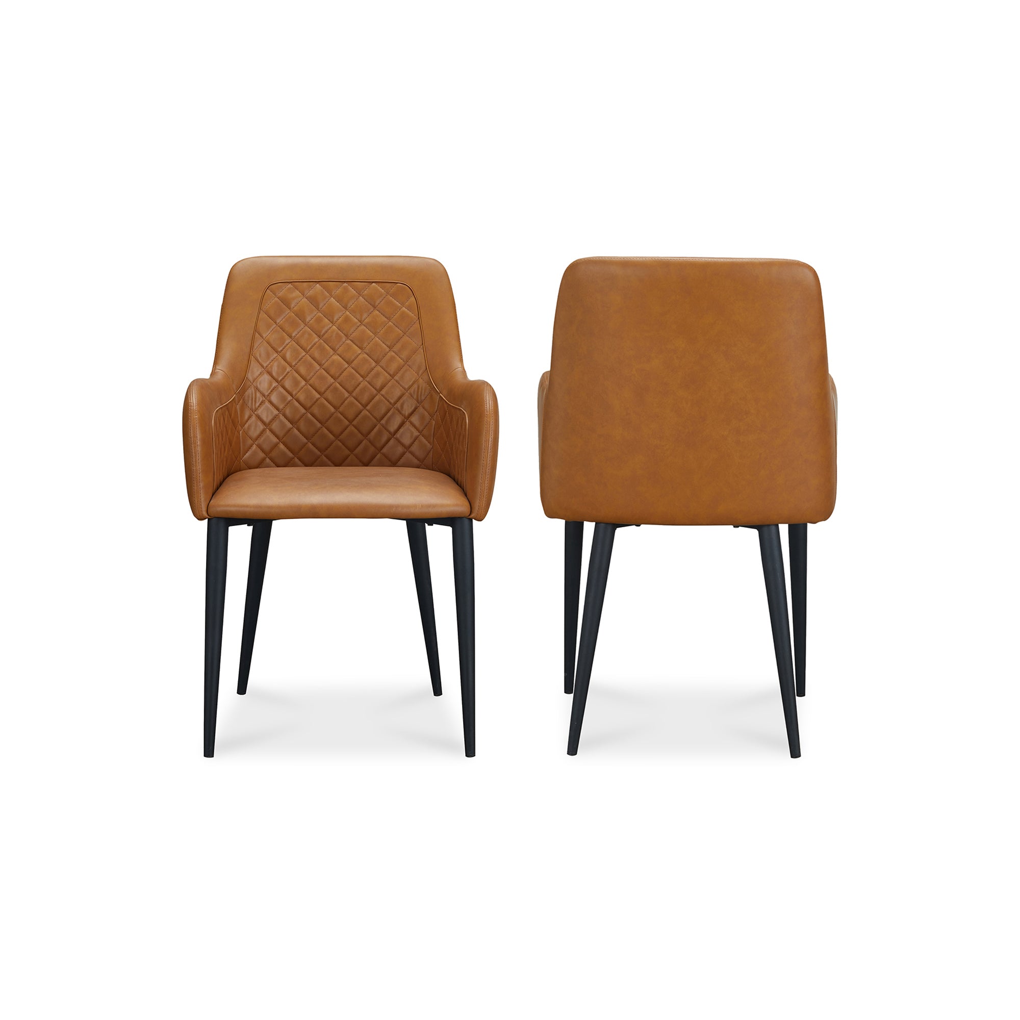 Cantata Dining Chair Slate Vegan Leather - Set of Two