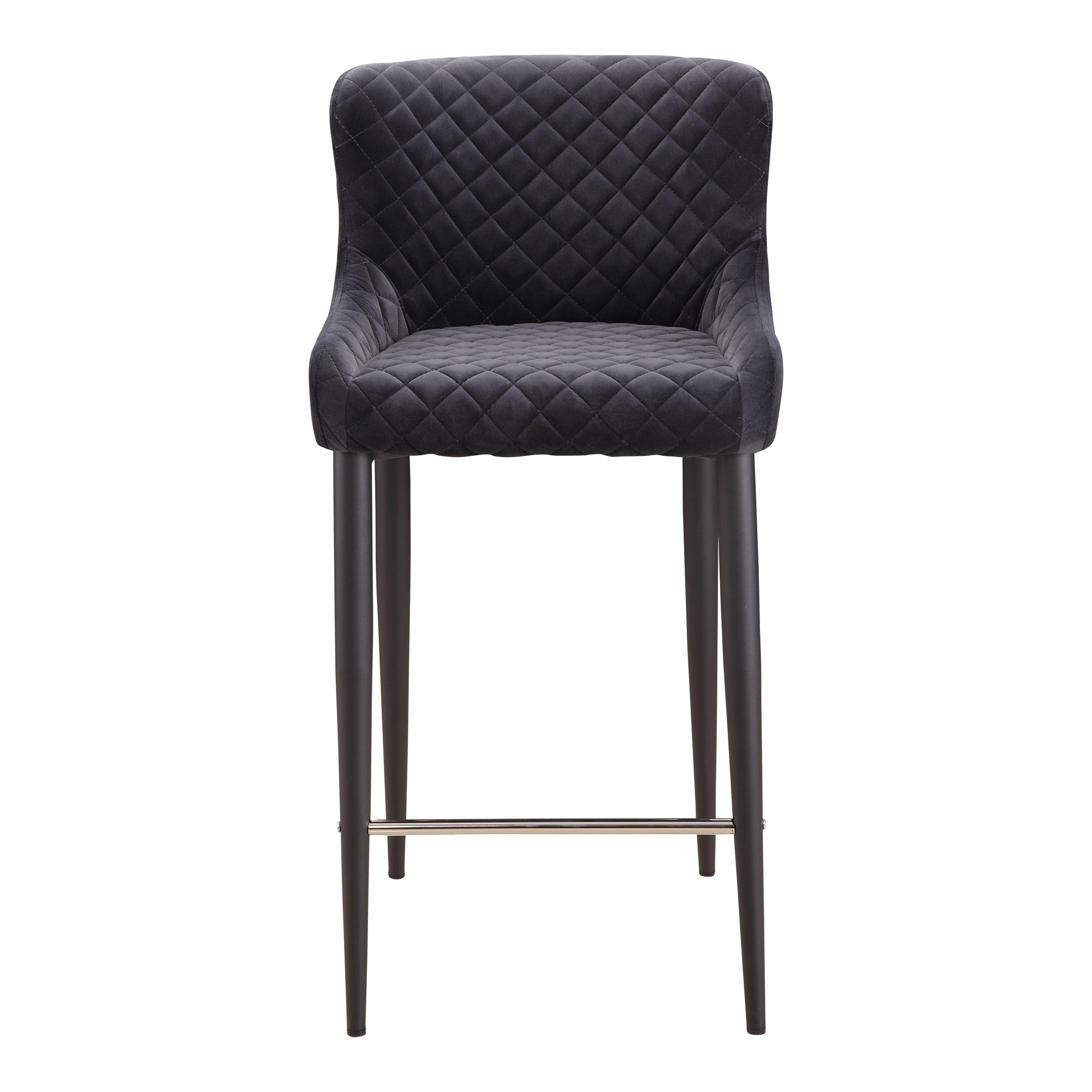 Etta Counter Stool Dark Grey - Moes Home