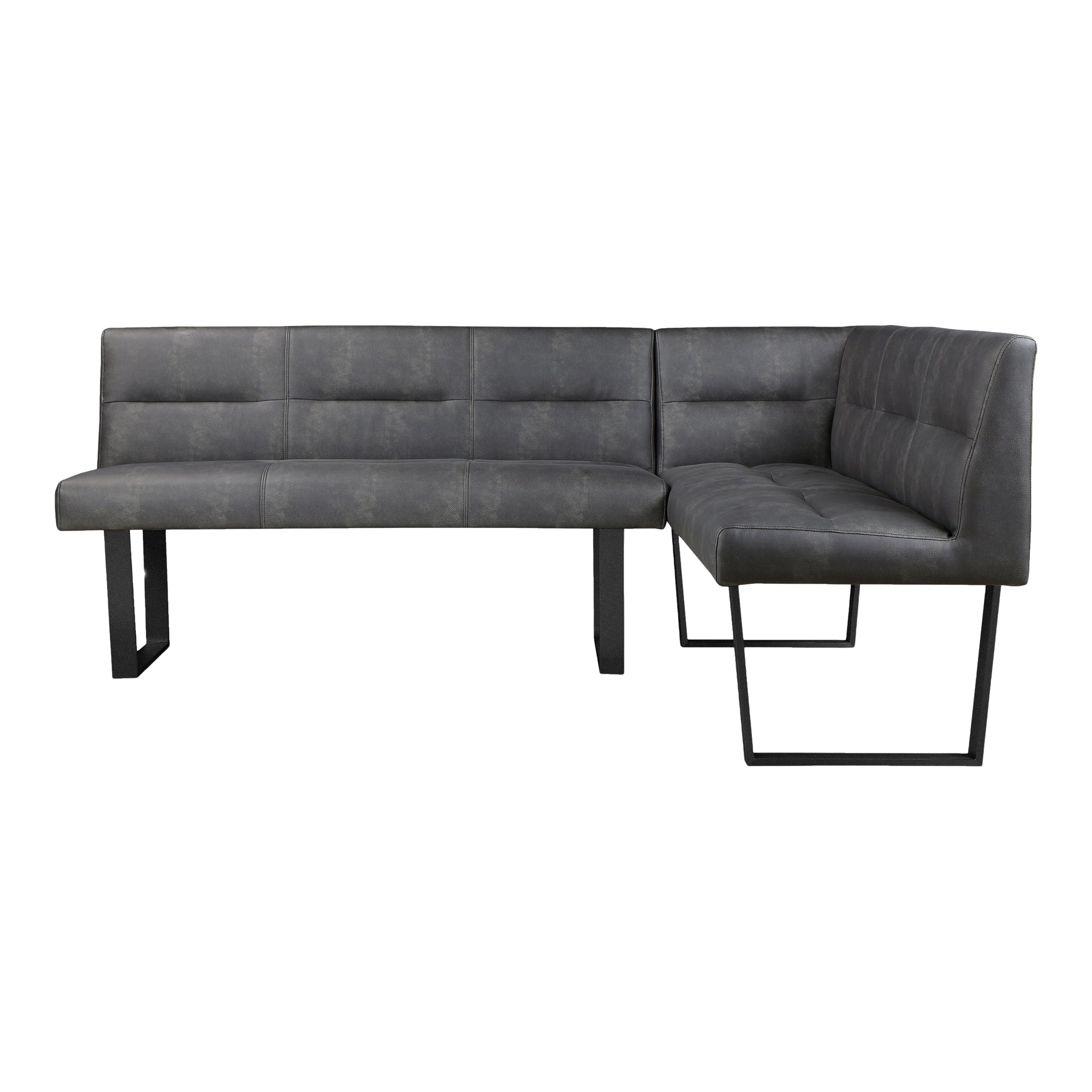 Hanlon Corner Bench Dark Grey - Moes Home