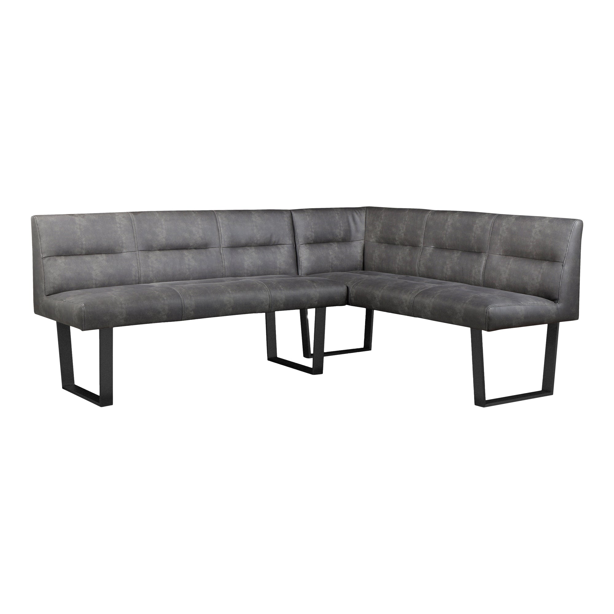 Hanlon Corner Bench Dark Grey - Moes Home