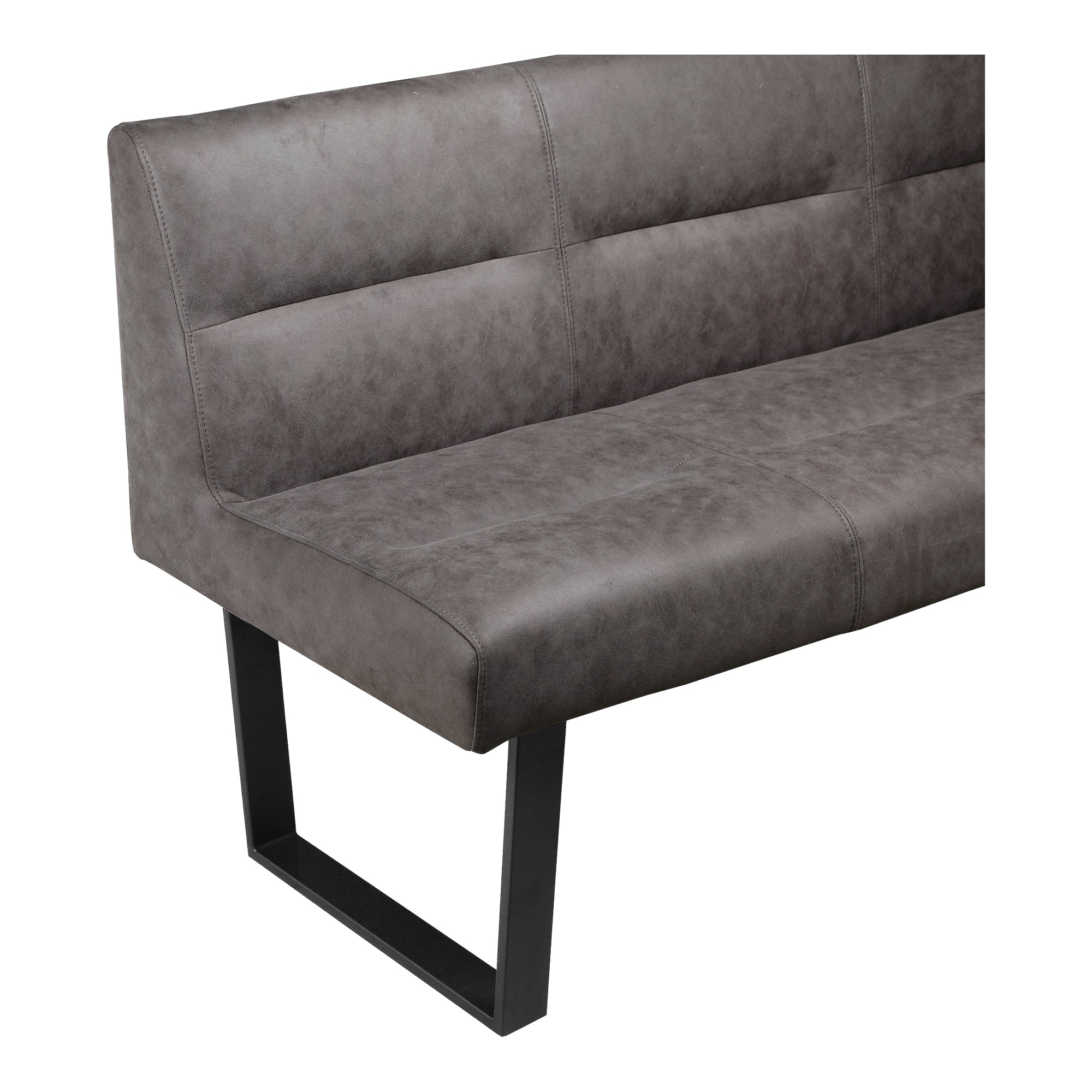Hanlon Corner Bench Dark Grey - Moes Home