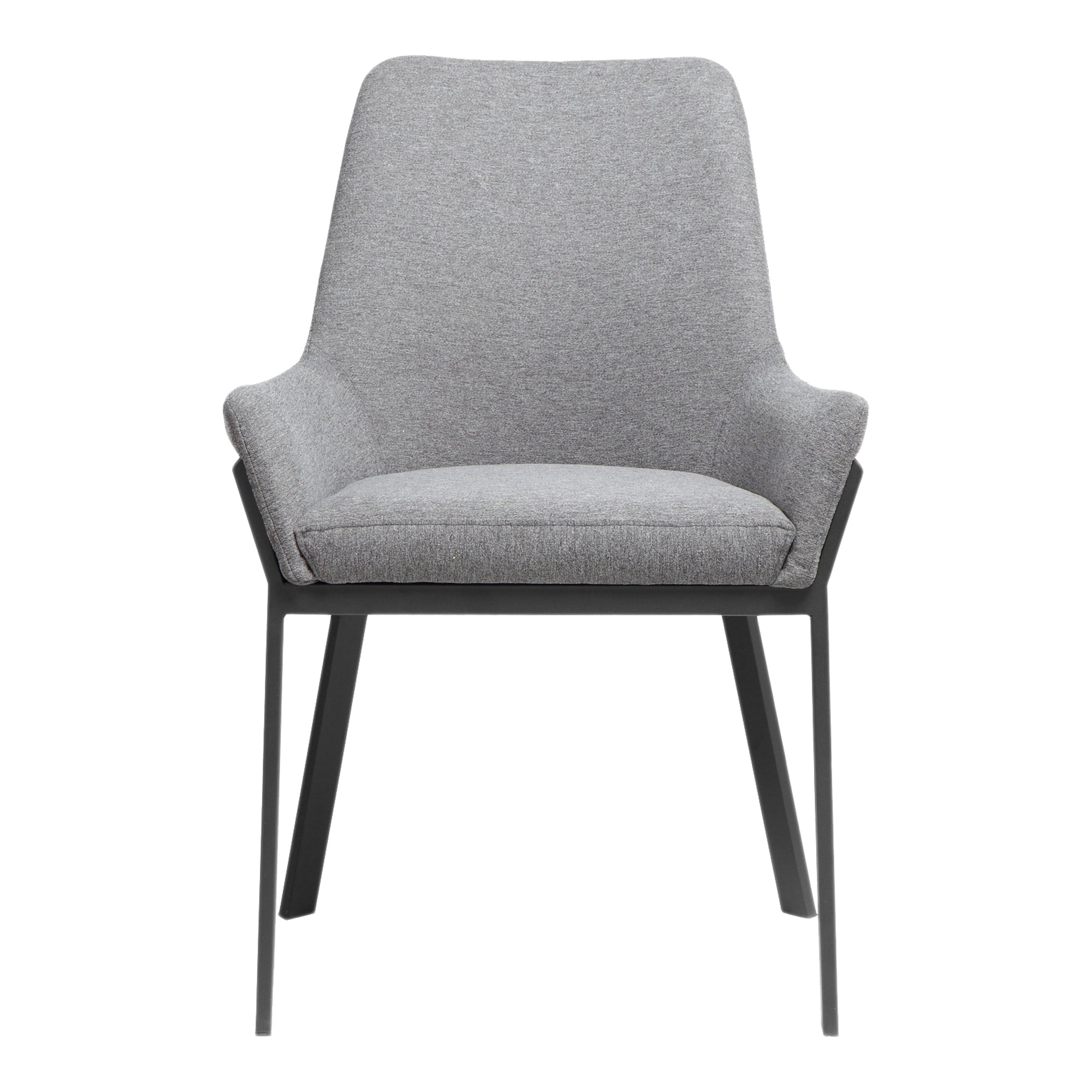 Lloyd Dining Chair Dark Grey - Set Of Two - Moes Home