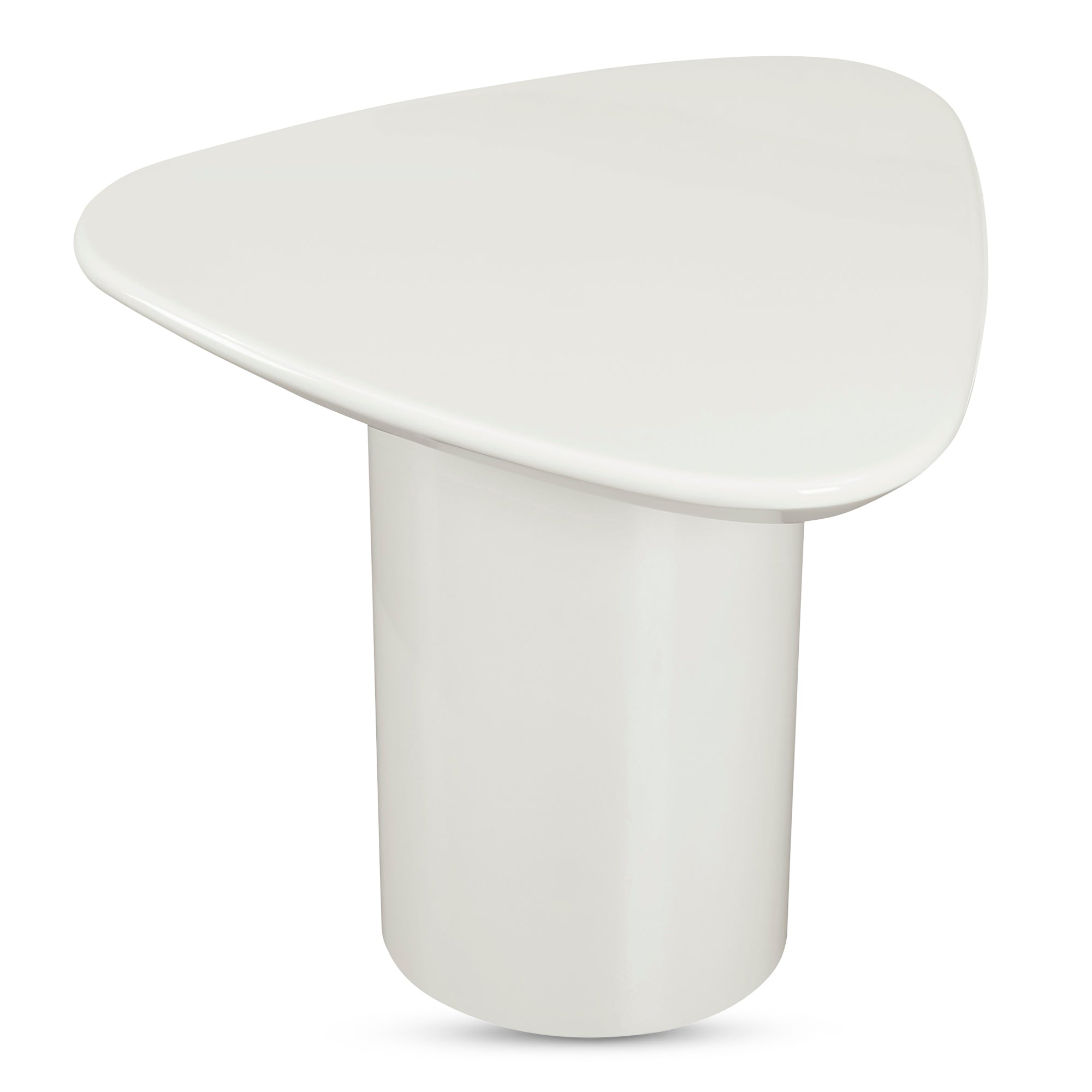 Eden Accent Table Ivory Lacquer - Moes Home