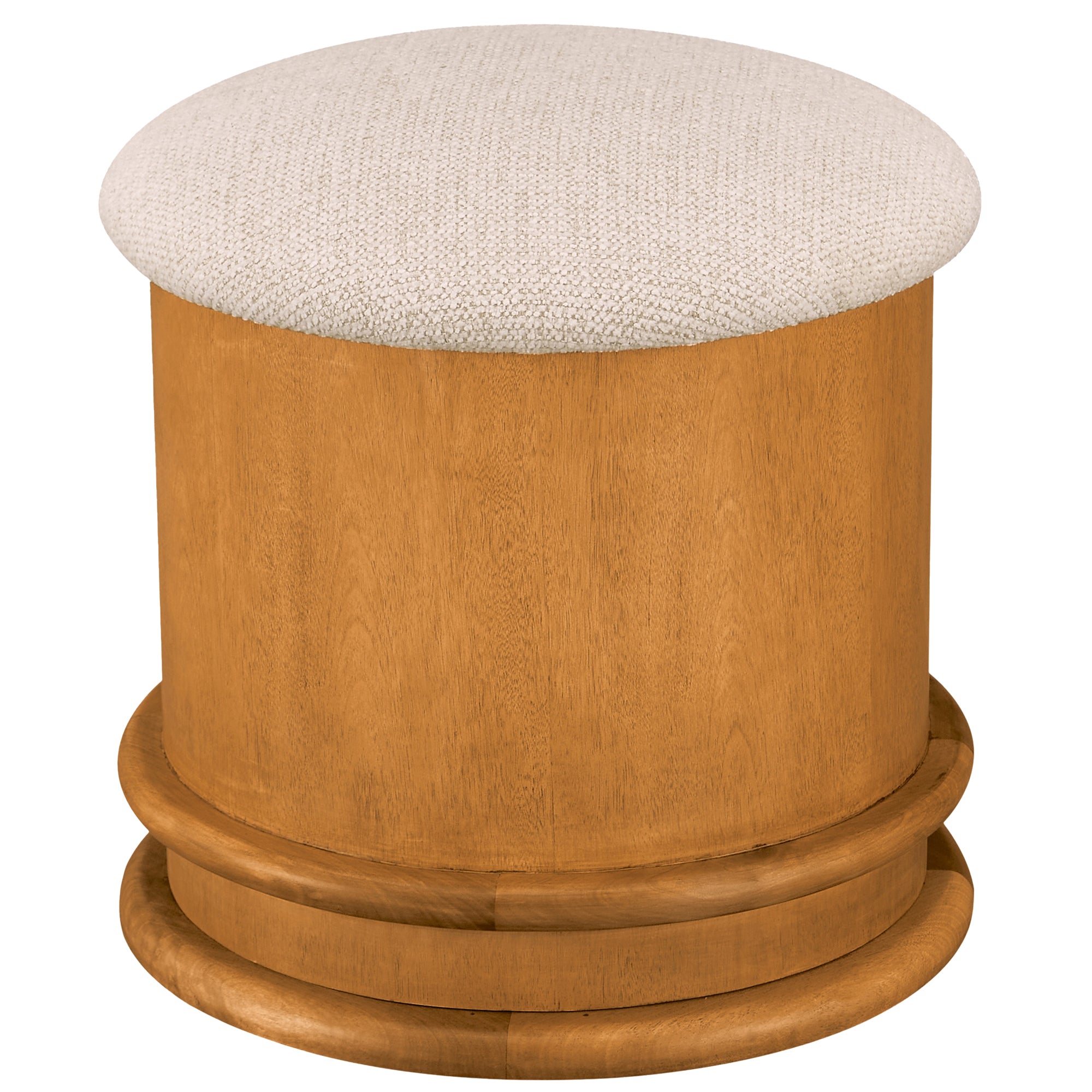 Piccolo Storage Stool Flecked Oatmeal - Moes Home