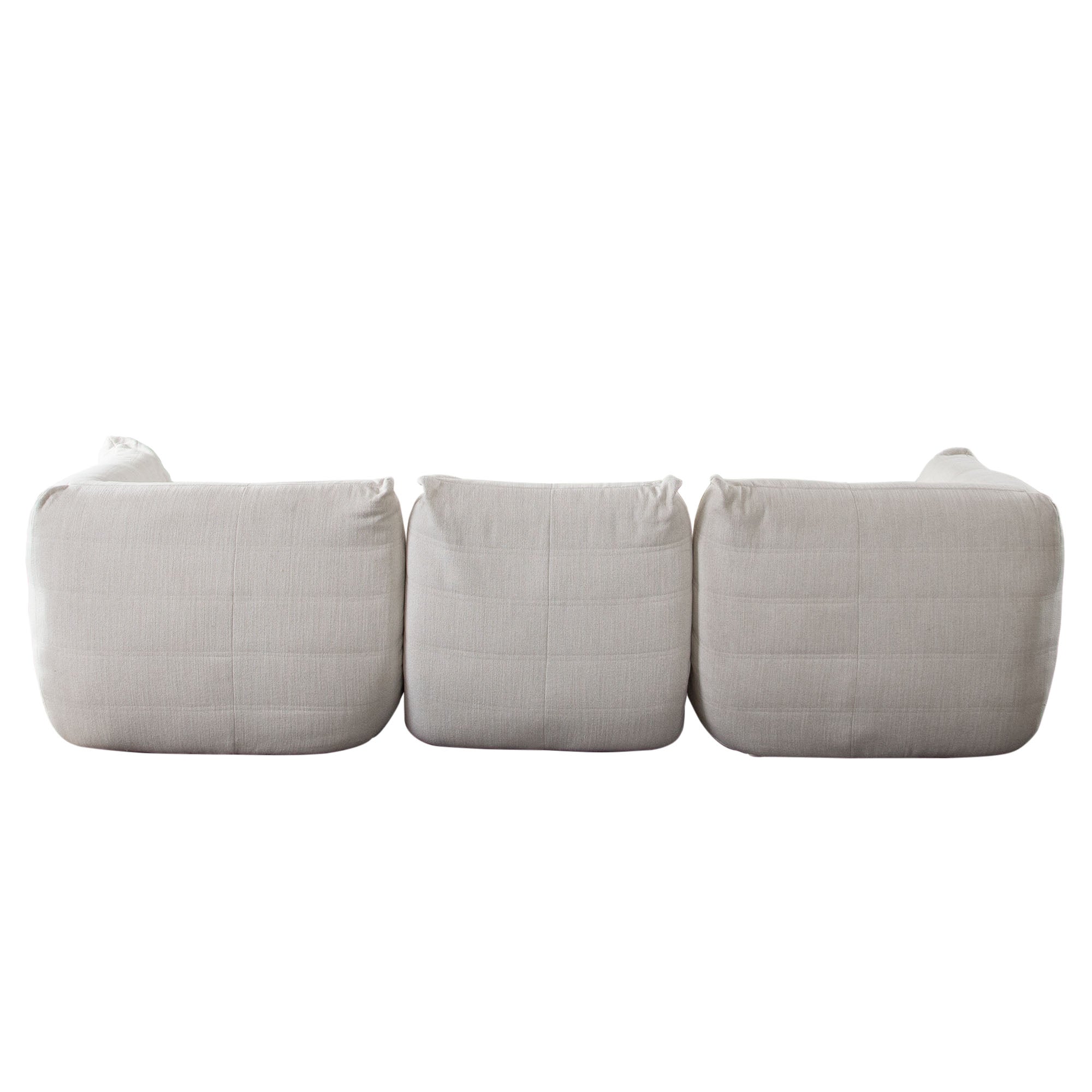 Ezra 3PC Modular Sofa in Cream Fabric by Diamond Sofa