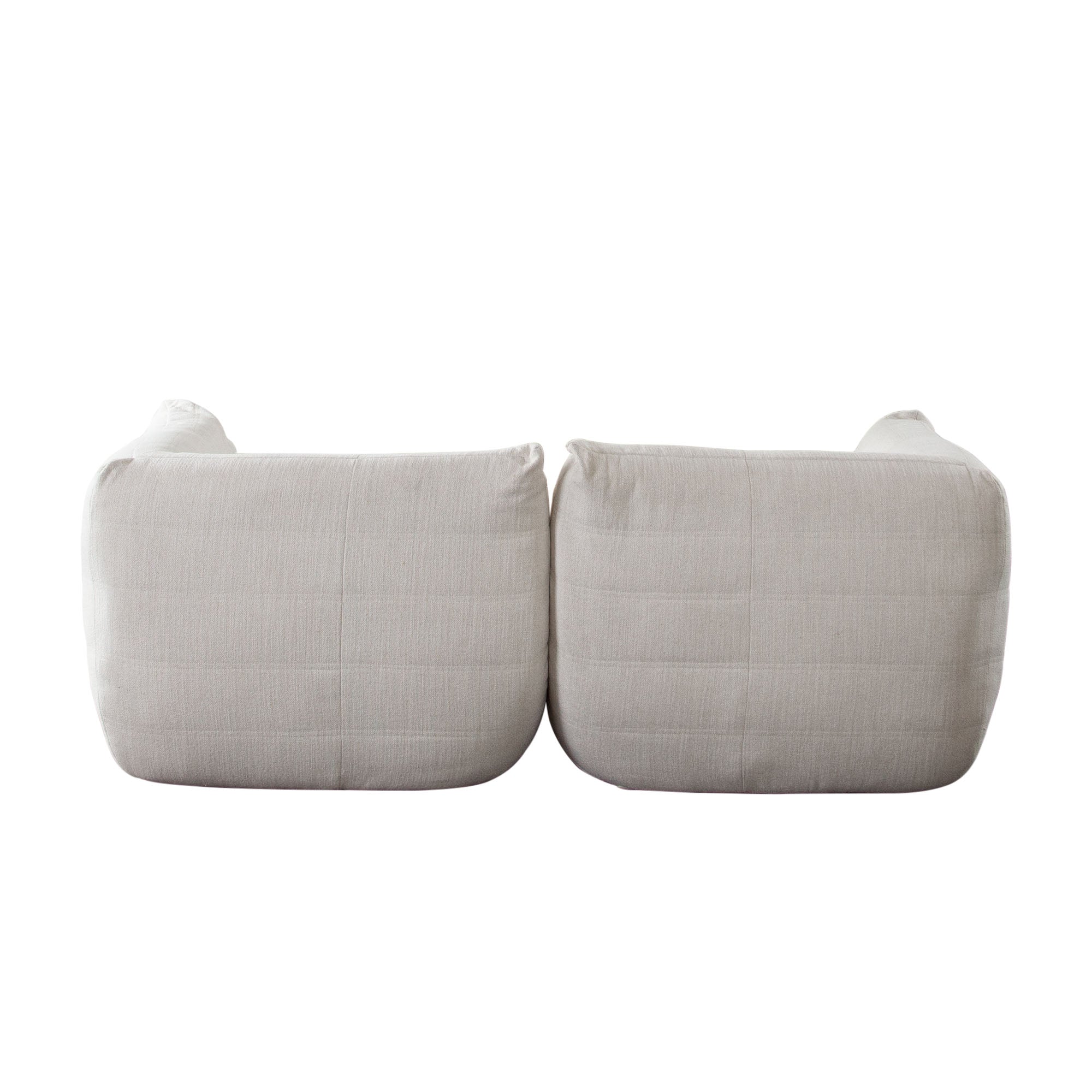 Ezra 2PC Modular Sofa in Cream Fabric by Diamond Sofa