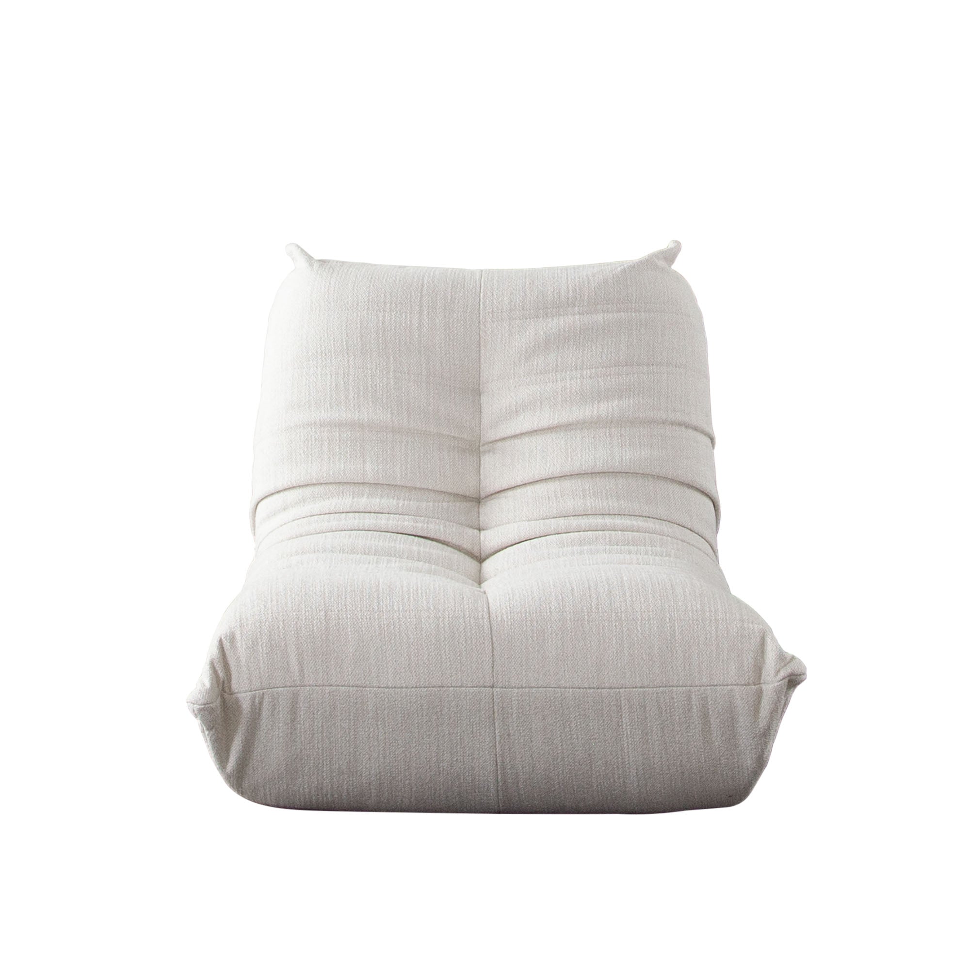 Ezra Armless Chair in Cream Fabric by Diamond Sofa