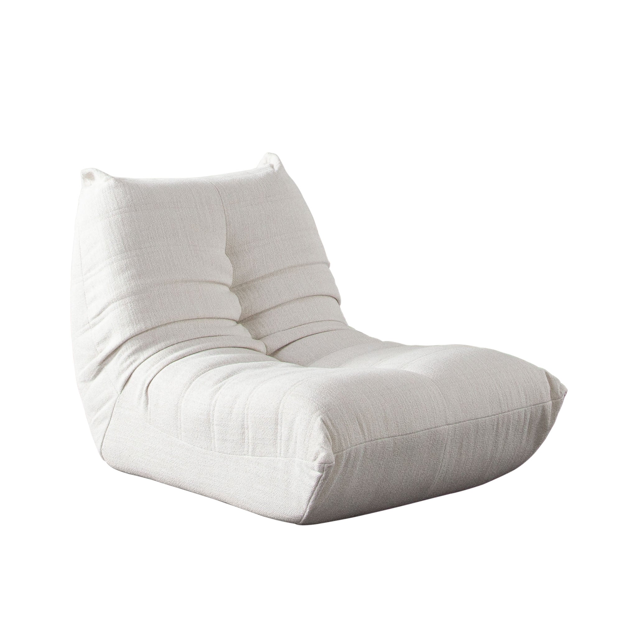 Ezra Armless Chair in Cream Fabric by Diamond Sofa