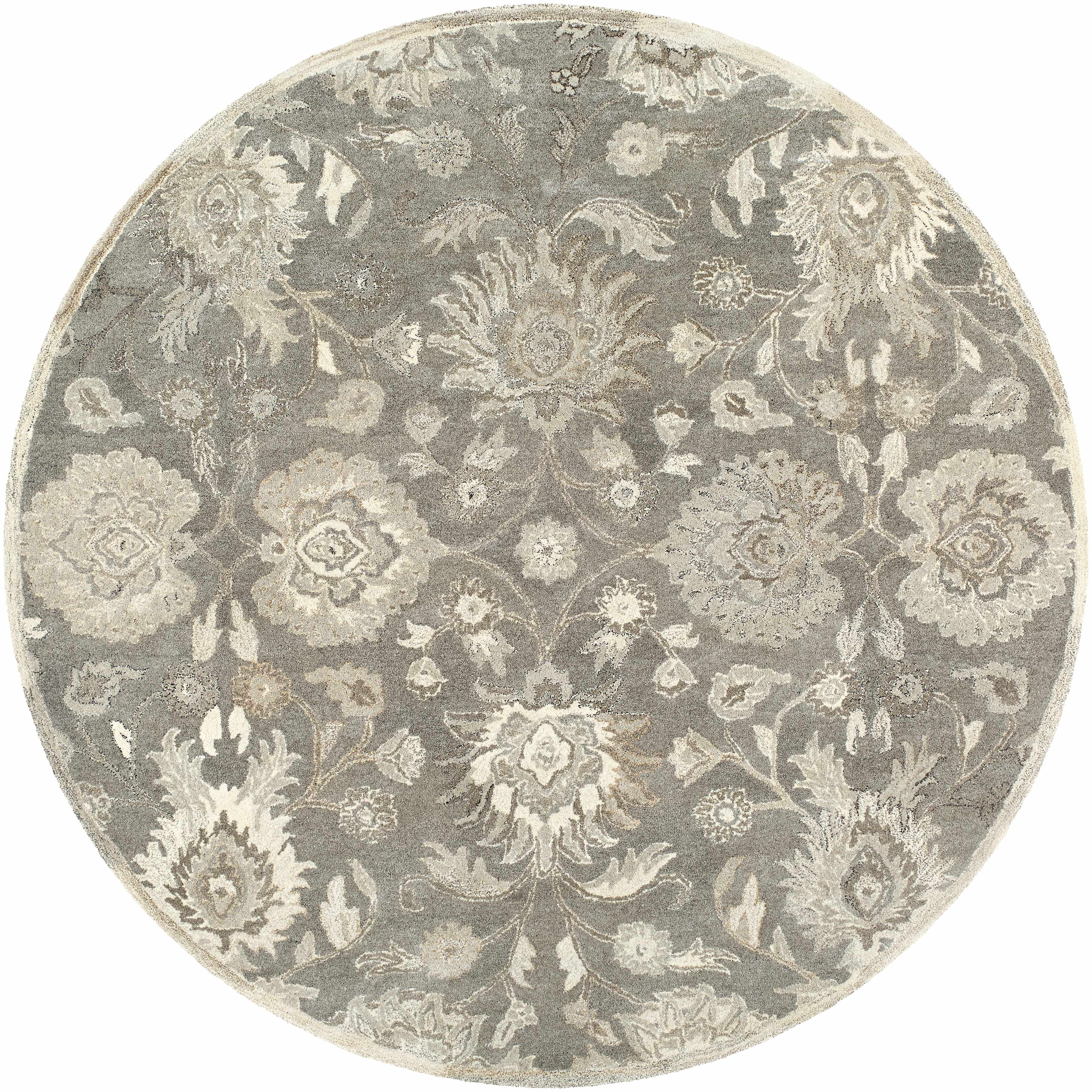 Conesus 1195 Hand Tufted Ivory & Taupe Wool Rug