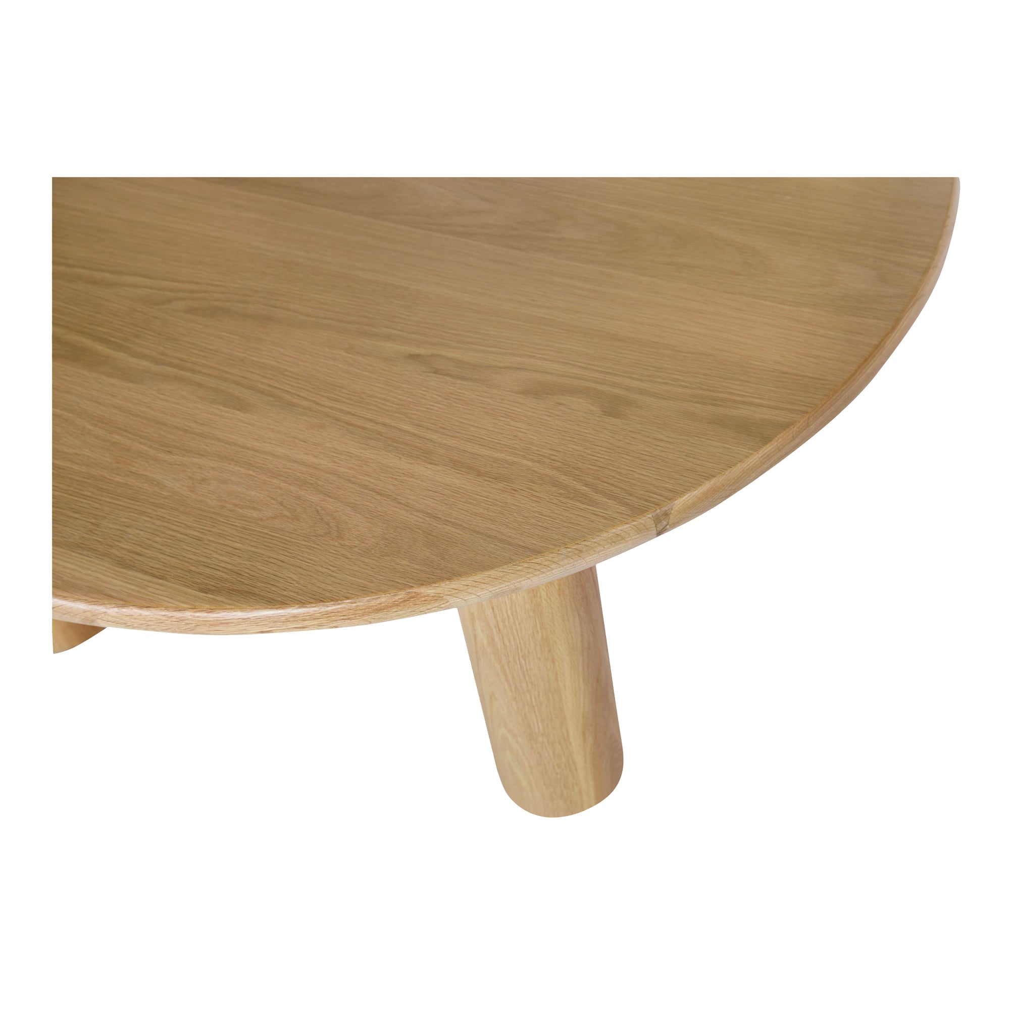 Milo Round Dining Table Oak - Moes Home