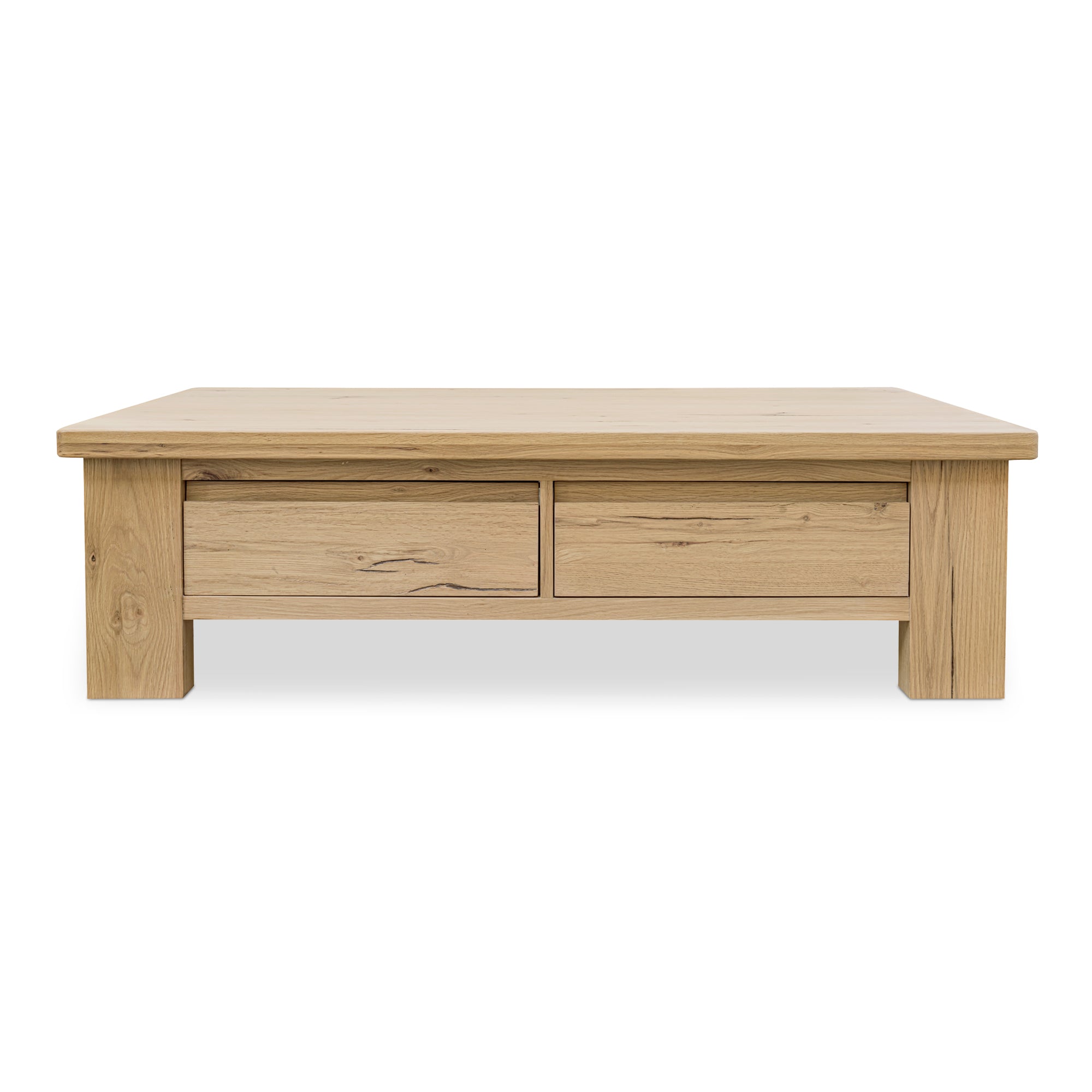 Graham Storage Coffee Table Rustic Oak - Moes Home