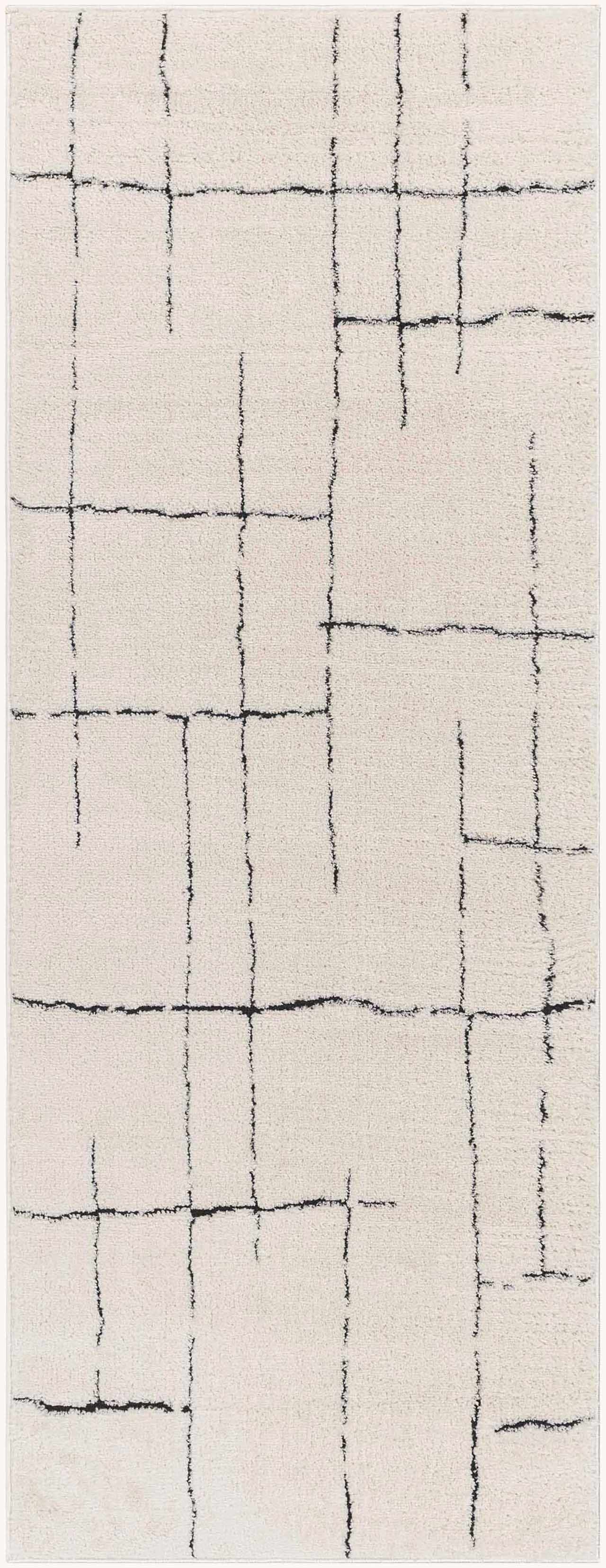 Koume Beige Maze Area Rug