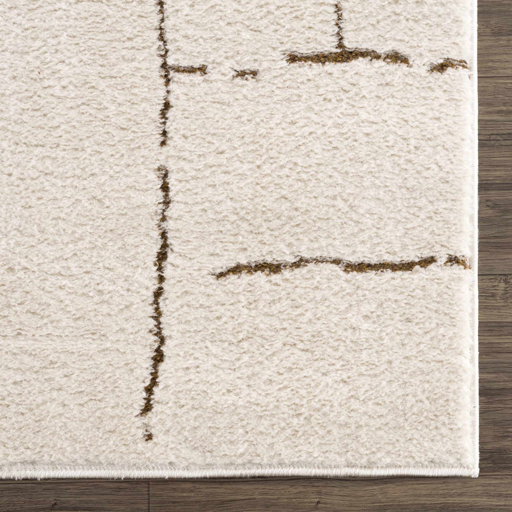 Koume Ivory & Brown Area Rug