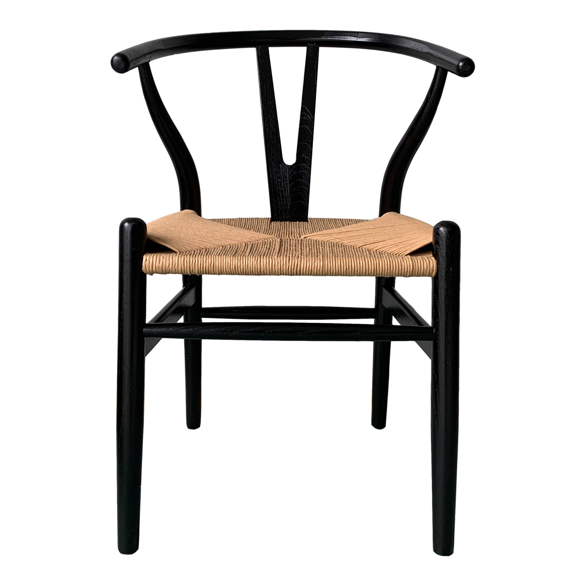 Ventana Dining Chair Black And Natural - Set Of Two - Moes Home